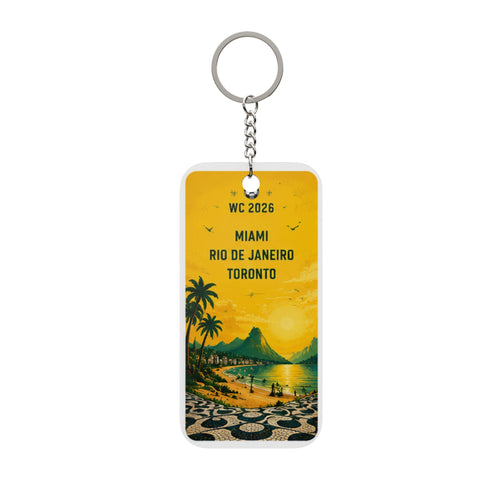 Brazil Soccer World Cup 2026 Double-Sided Keychain