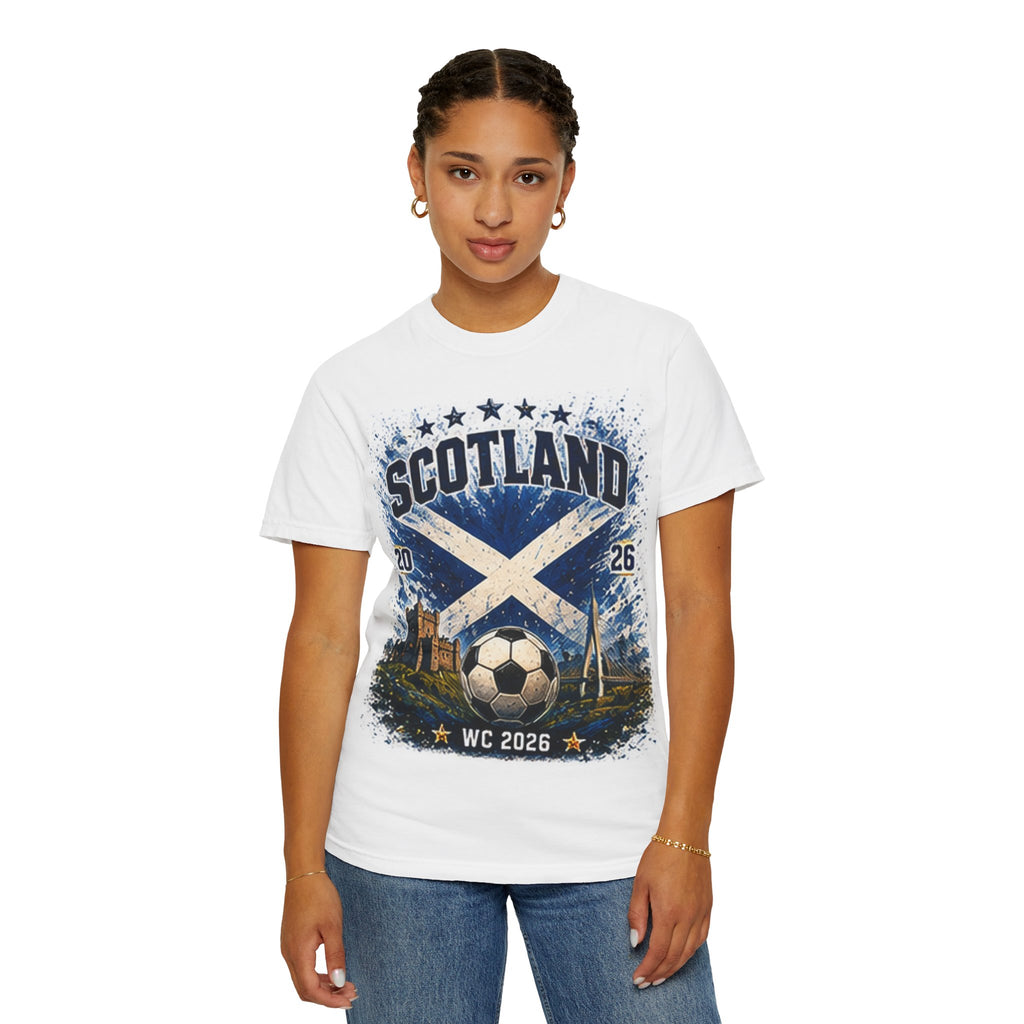 Scotland WC 2026 Soccer T‑Shirt — Scotland Football Fan Tee (Boston & Vancouver)