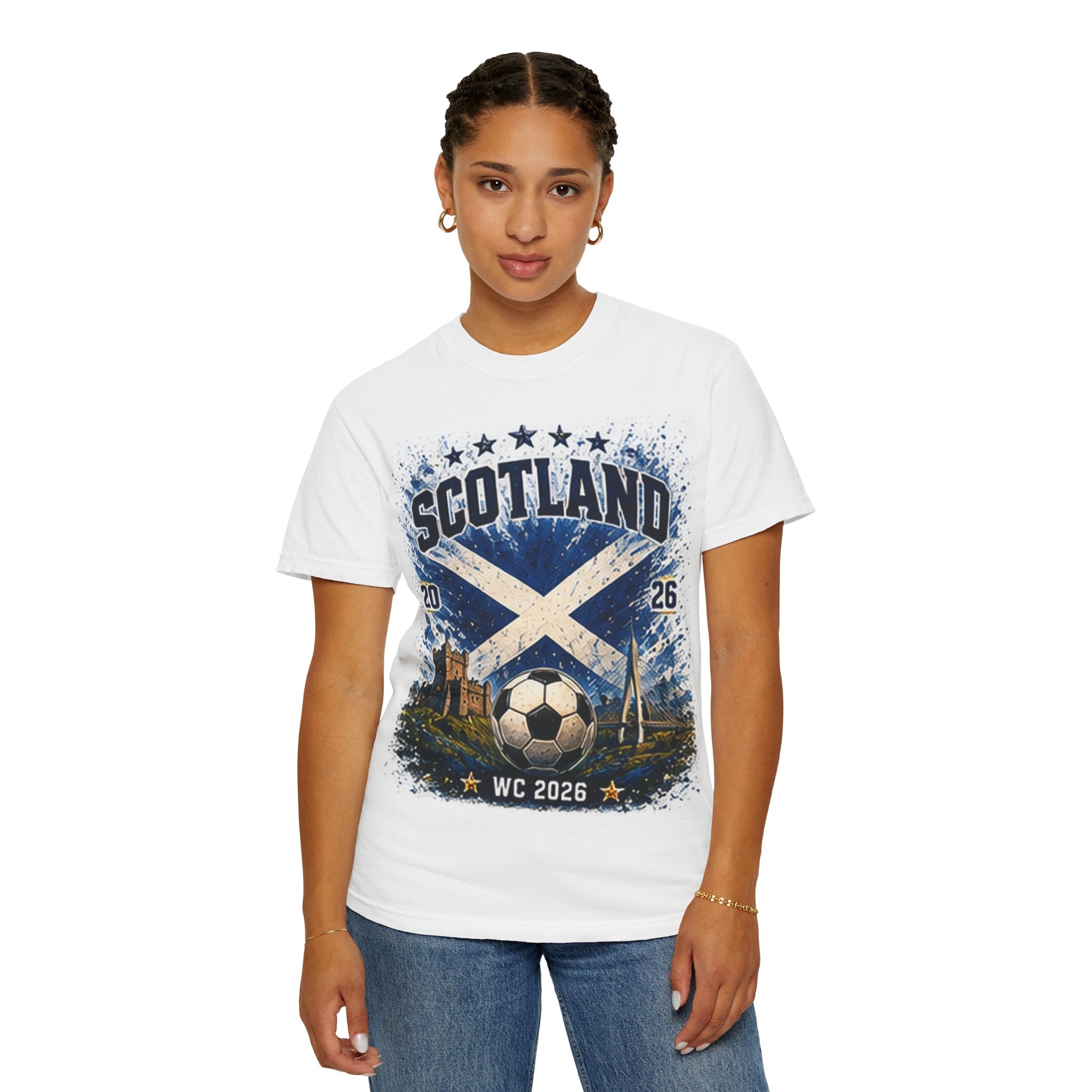 Scotland WC 2026 Soccer T‑Shirt — Scotland Football Fan Tee (Boston & Vancouver)