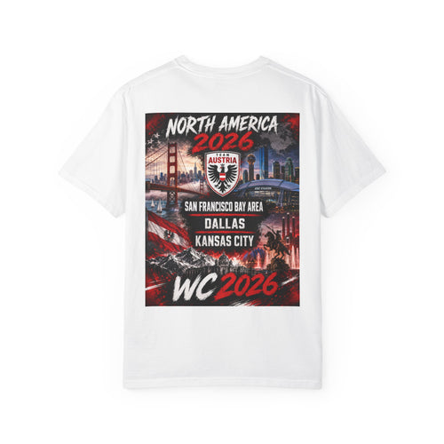 Austria WC 2026 T-Shirt — North America Tour Soccer Fan Tee