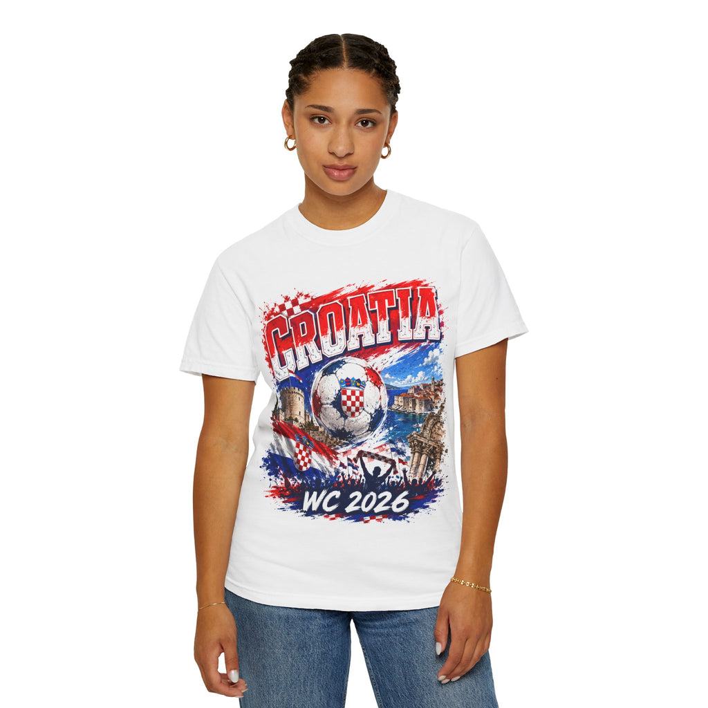 Croatia WC 2026 Soccer T-Shirt — Croatia Fan Tee (Dallas, Kansas City, Toronto)