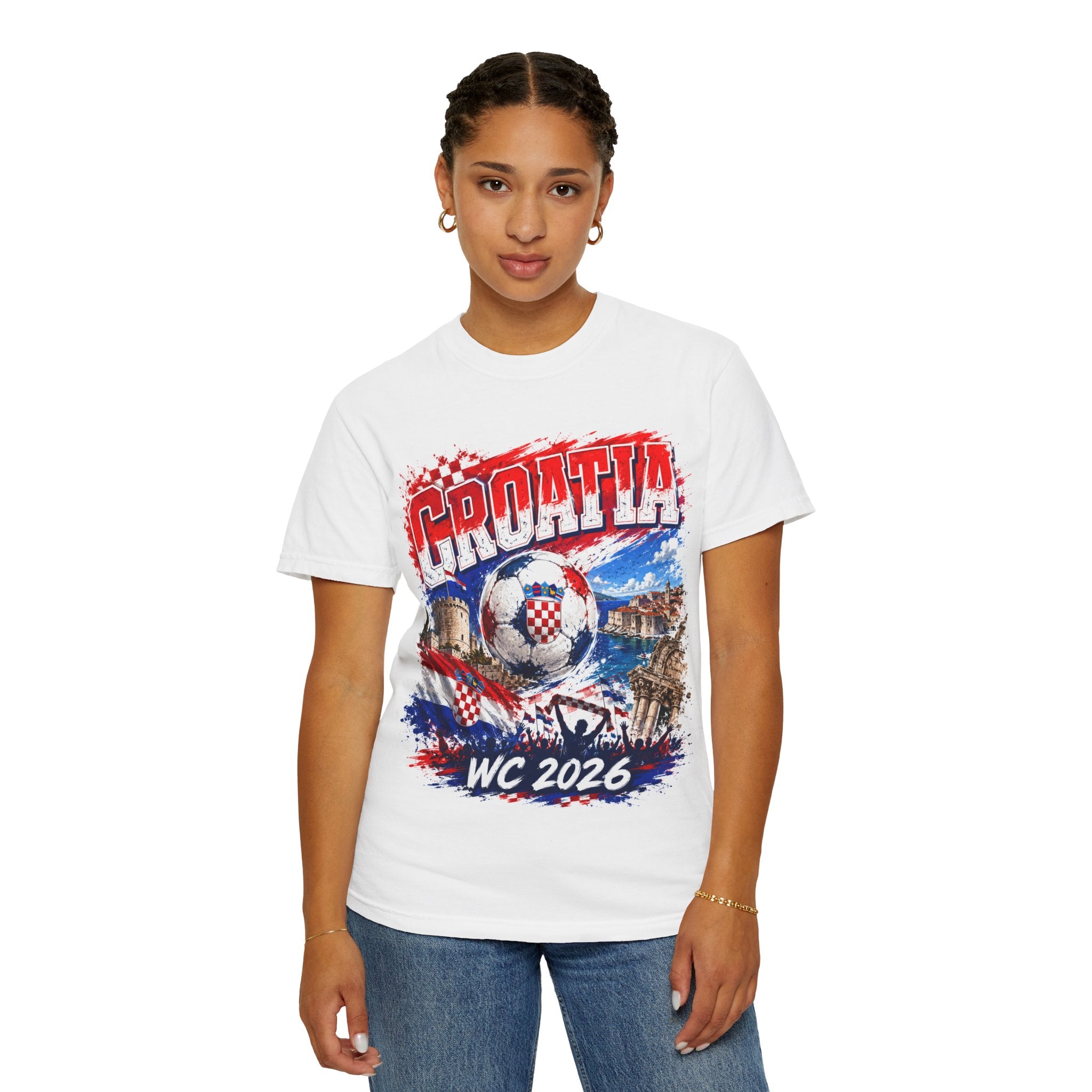 Croatia WC 2026 Soccer T-Shirt — Croatia Fan Tee (Dallas, Kansas City, Toronto)