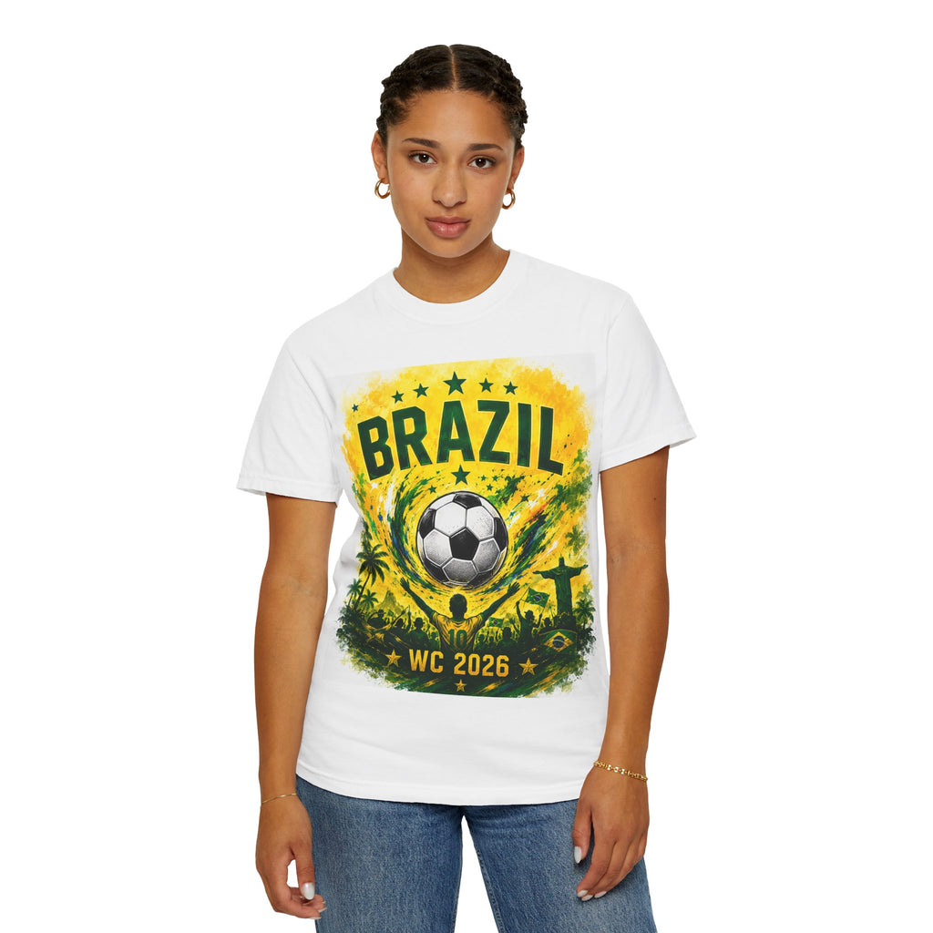 Brazil WC 2026 Soccer T-Shirt – World Cup Fan Tee with City Graphics (New York • Philadelphia • Miami)