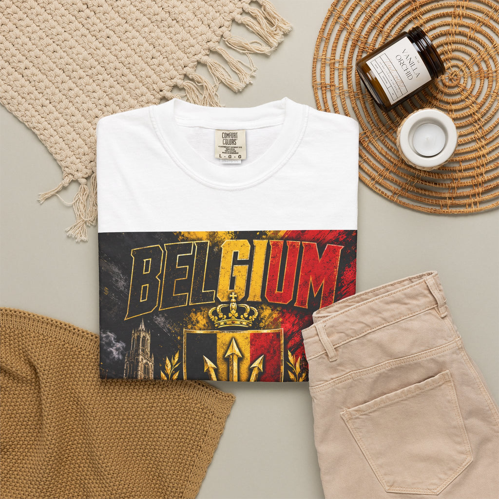 Belgium WC 2026 Soccer T-Shirt — Team Belgium North America Tour (Seattle • Los Angeles • Vancouver)