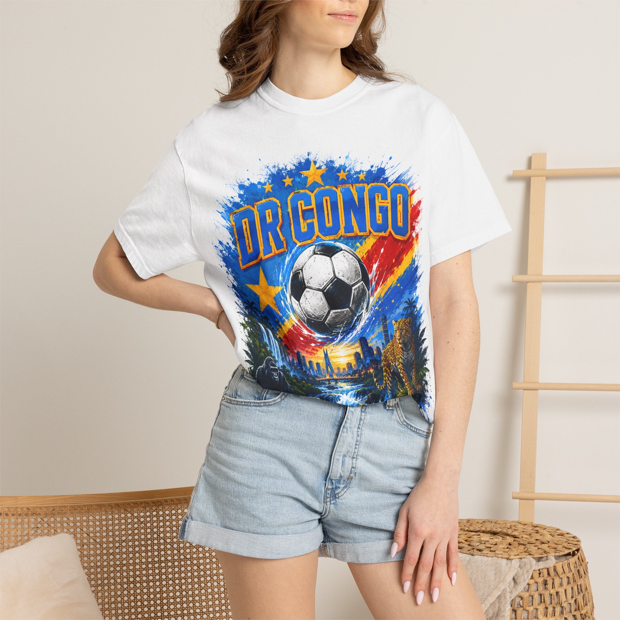 DR Congo World Cup 2026 Soccer T-Shirt — Houston, Guadalajara, Atlanta Fan Tee