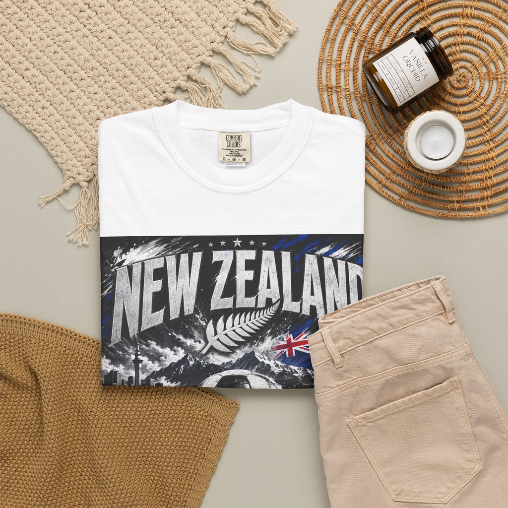 New Zealand WC 2026 Soccer T-Shirt — North America Hosts (Los Angeles • Vancouver)