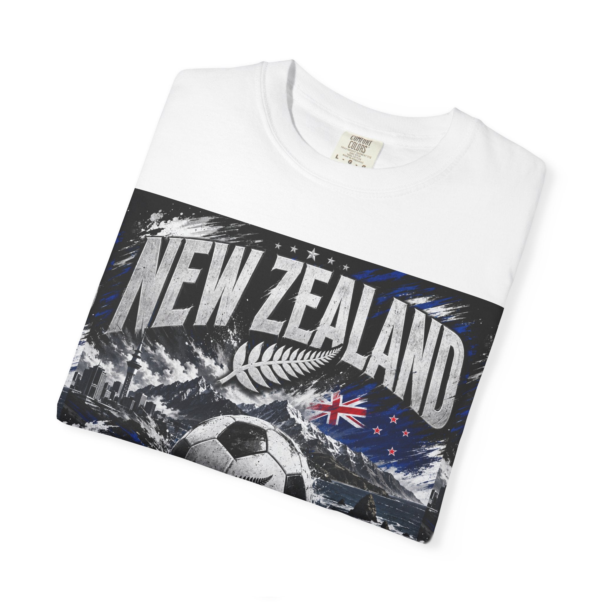 New Zealand WC 2026 Soccer T-Shirt — North America Hosts (Los Angeles • Vancouver)