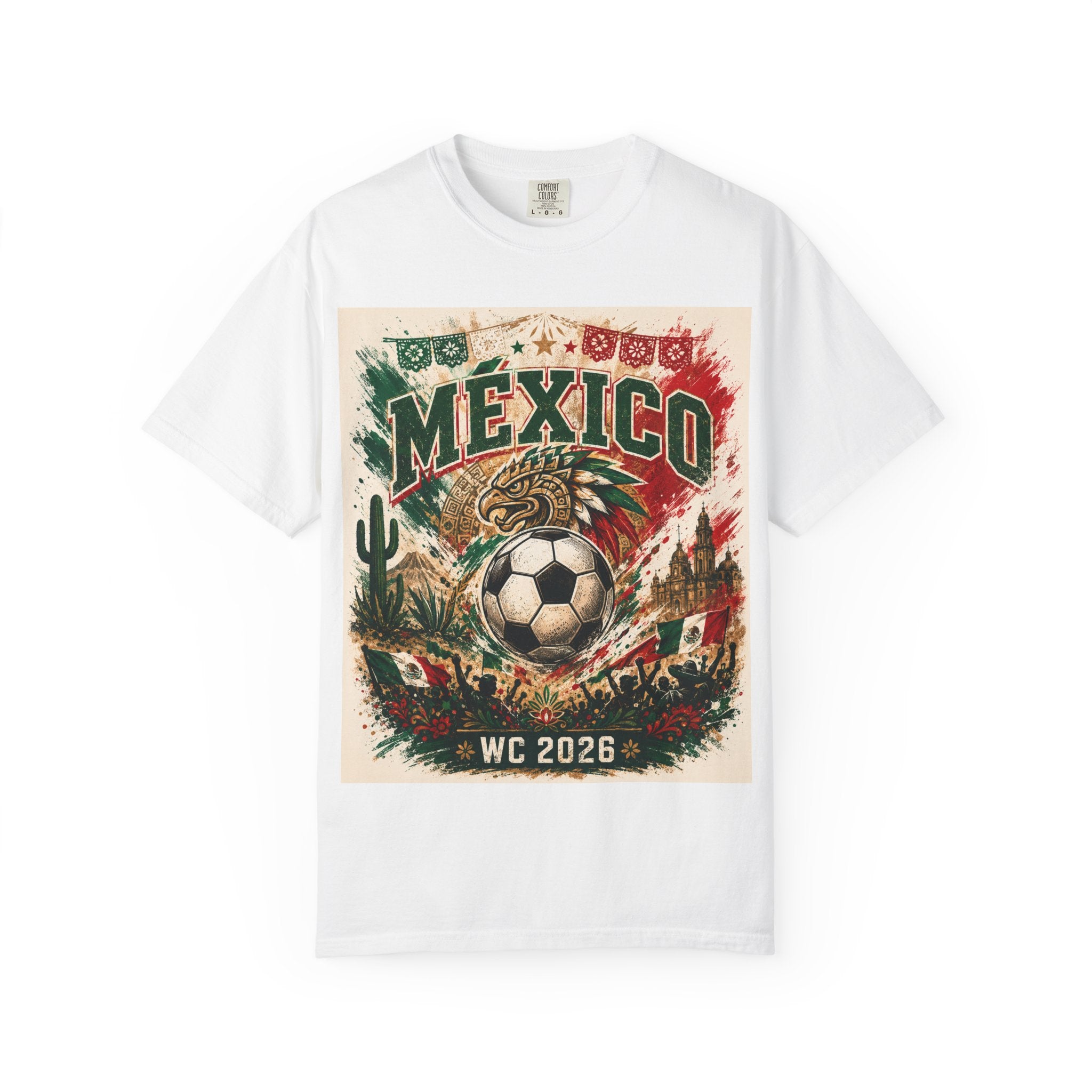 Mexico WC 2026 Soccer T-Shirt — Mexico City Guadalajara Monterrey Vintage Football Tee