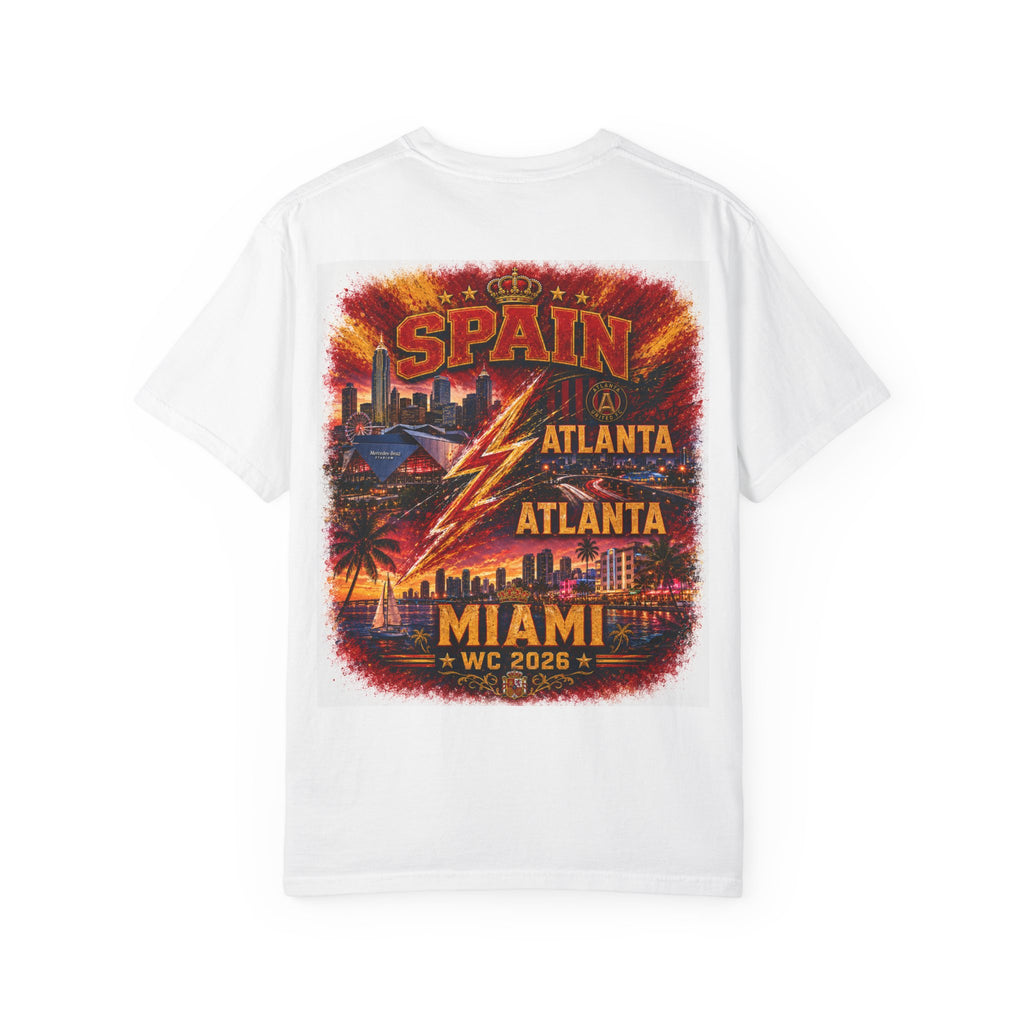 Spain Soccer T‑Shirt — WC 2026 Fan Tee (Spain, Atlanta & Miami)