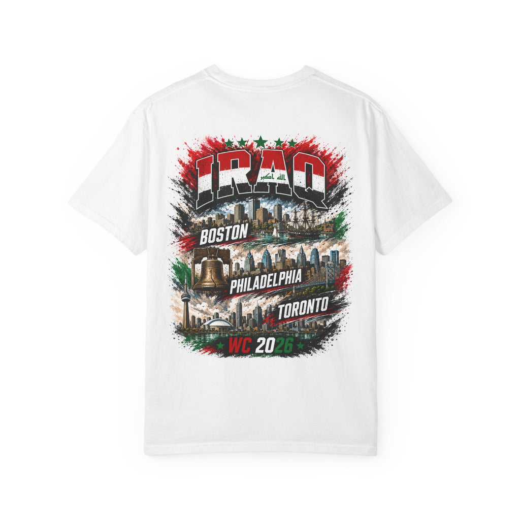 Iraq Soccer T‑Shirt – World Cup 2026 Fan Tee (Boston, Philadelphia, Toronto)
