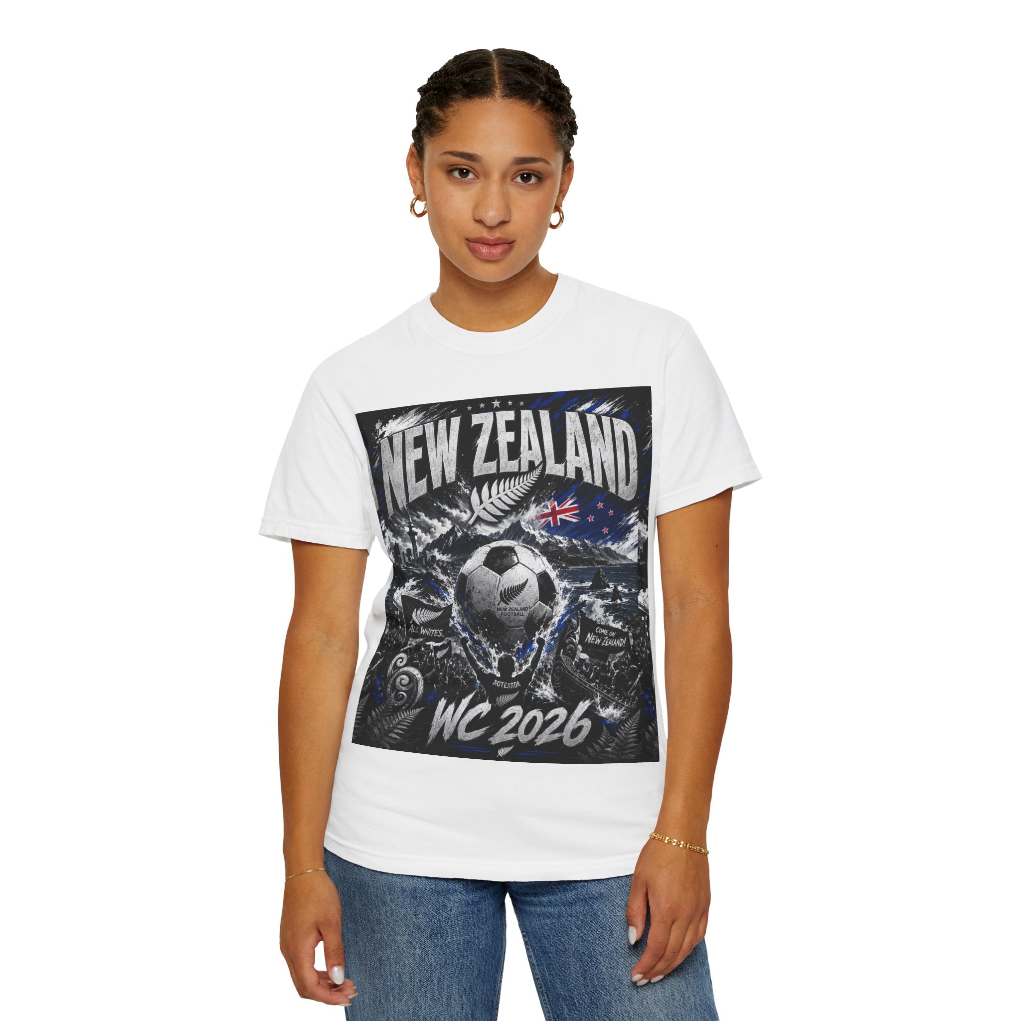 New Zealand WC 2026 Soccer T-Shirt — North America Hosts (Los Angeles • Vancouver)