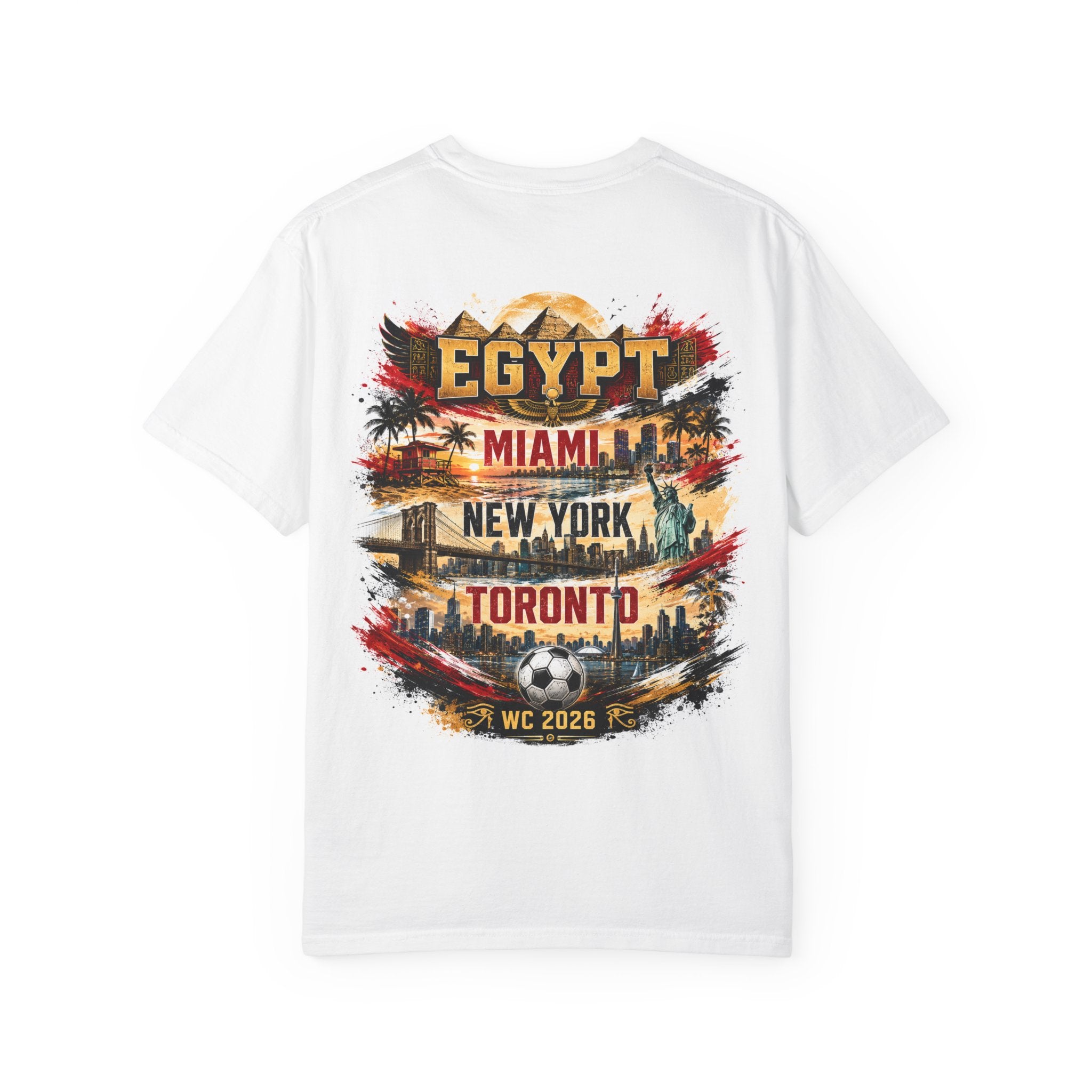 Egypt World Cup 2026 Soccer T-Shirt — Egypt Football Fan Tee (Miami • New York • Toronto)