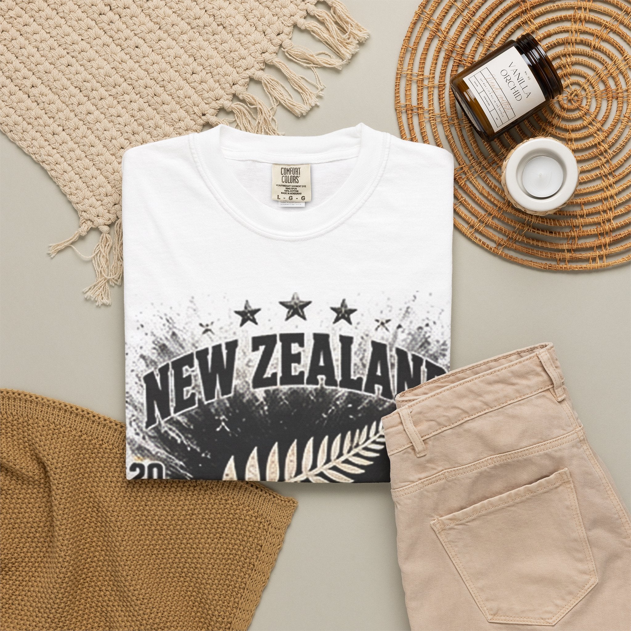 New Zealand WC 2026 Soccer T-Shirt — Fern & Stadium Graphic Tee