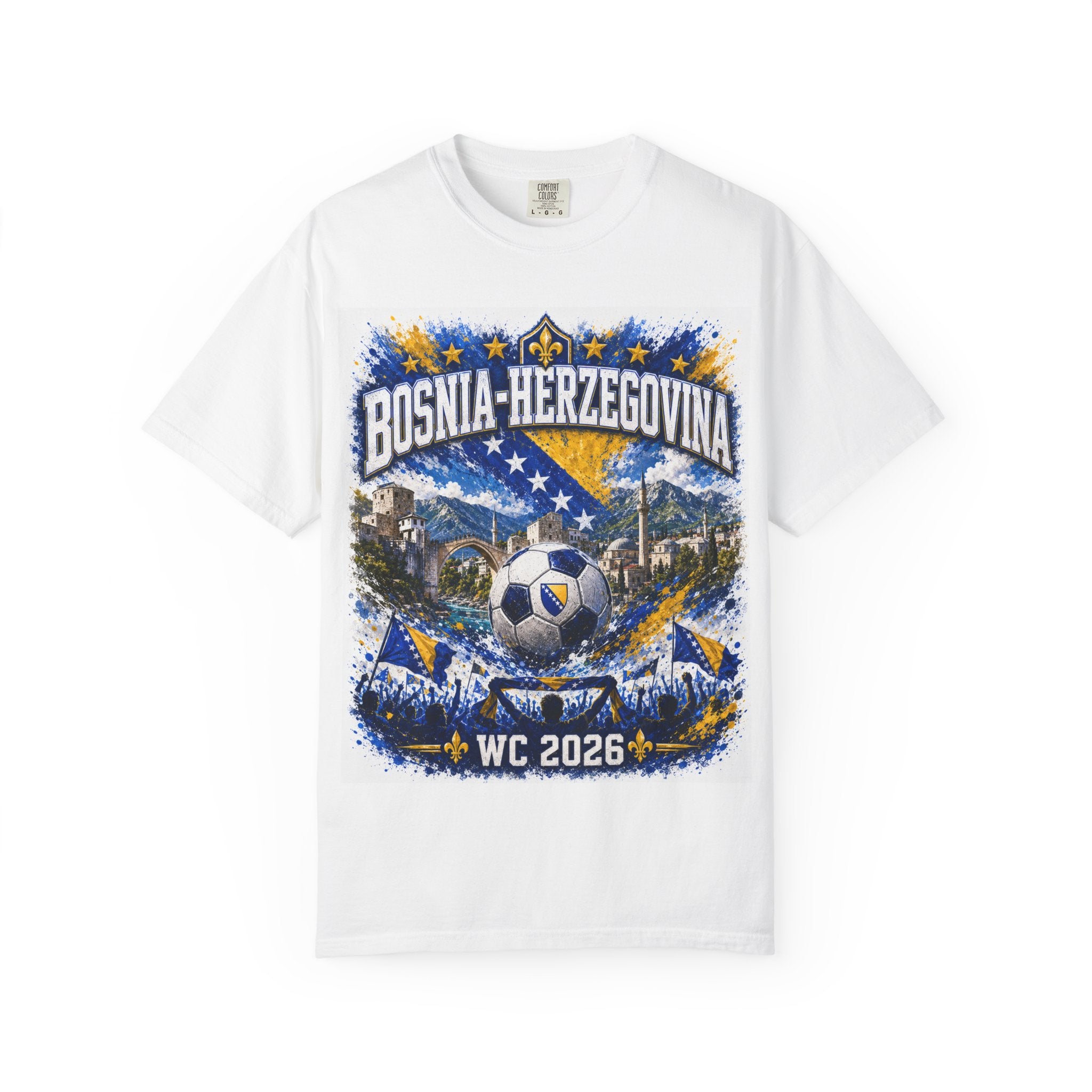 Bosnia-Herzegovina WC 2026 Soccer T-Shirt — Toronto Los Angeles Seattle Fan Tee