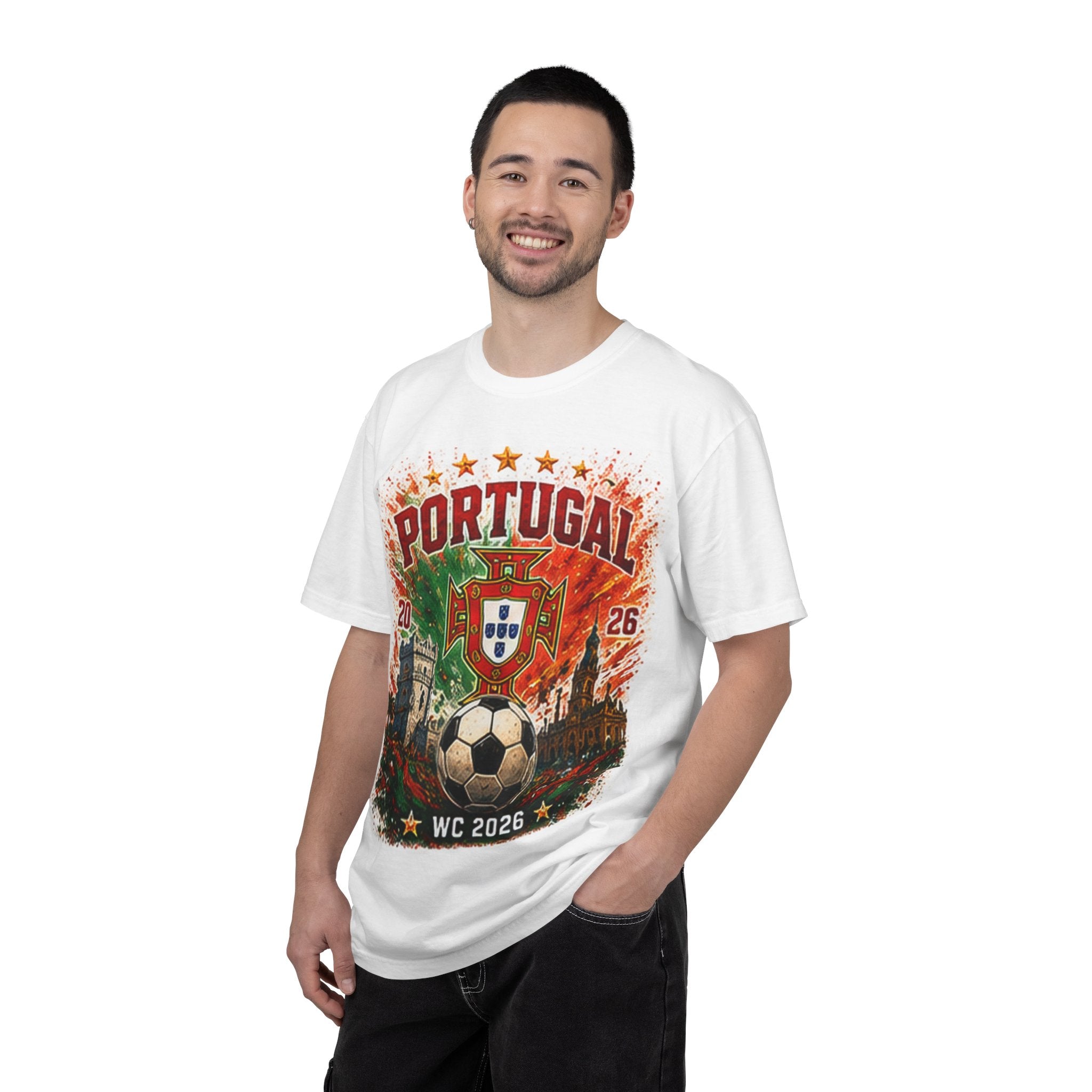 Portugal WC 2026 Soccer T-Shirt — Vintage Crest & Football Design