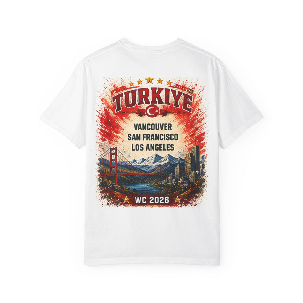 Türkiye WC 2026 Soccer T-Shirt — World Cup Fan Tee (Vancouver, San Francisco, Los Angeles)