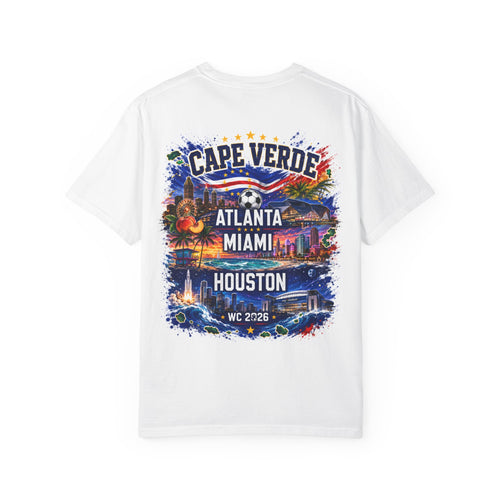 Cape Verde Soccer World Cup 2026 T-Shirt — Atlanta Miami Houston Fan Tee