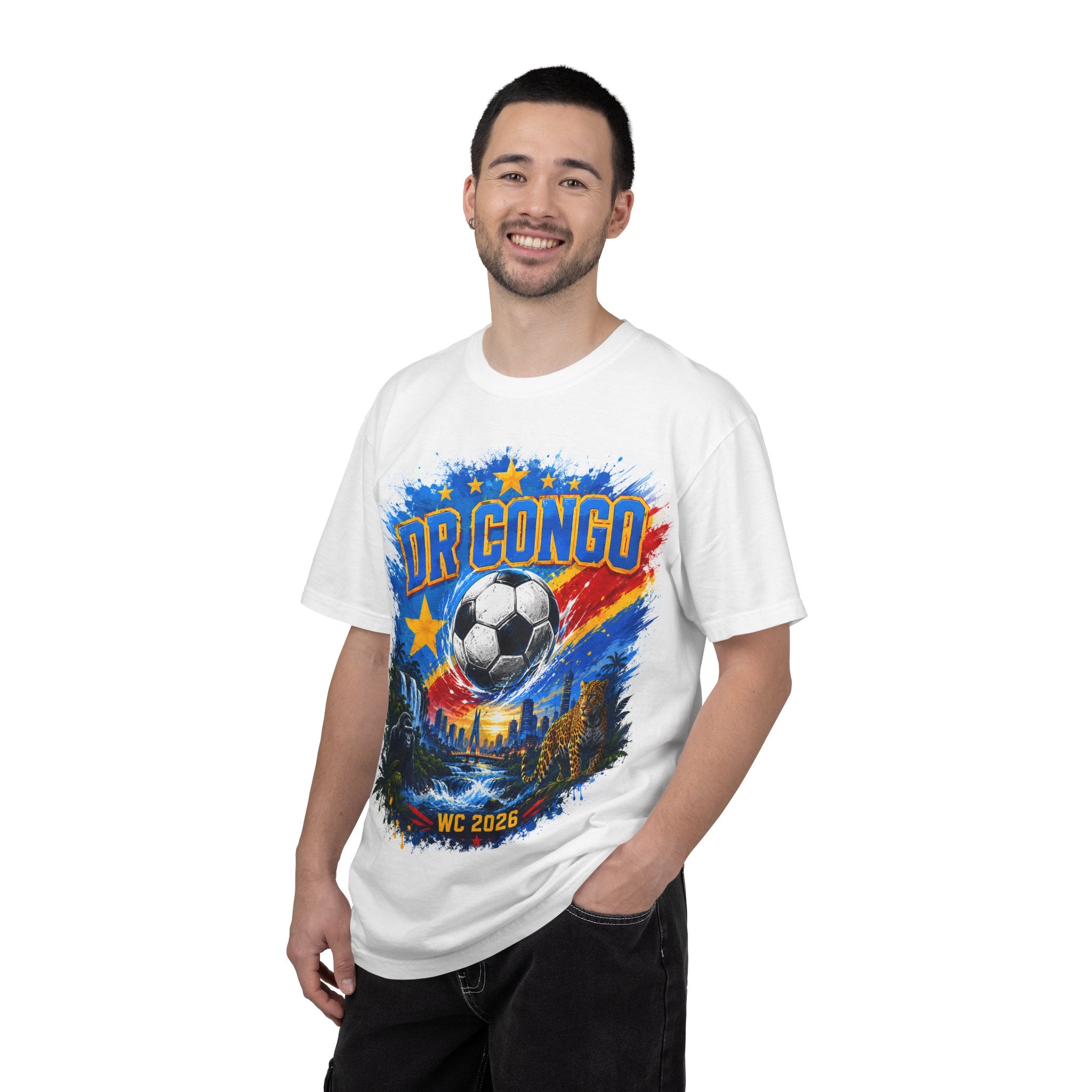 DR Congo World Cup 2026 Soccer T-Shirt — Houston, Guadalajara, Atlanta Fan Tee
