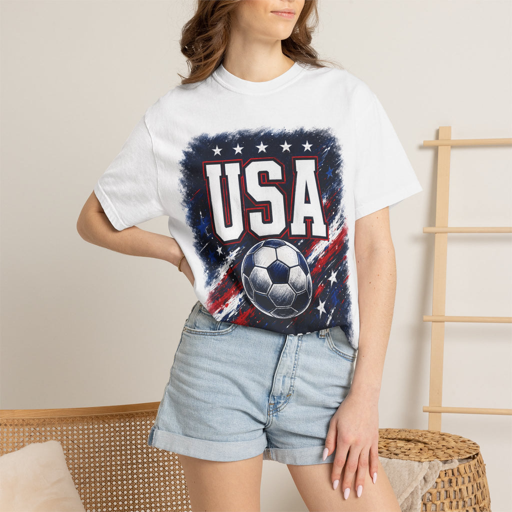 USA Soccer T-Shirt — WC 2026 Fan Tee (Los Angeles • Seattle)