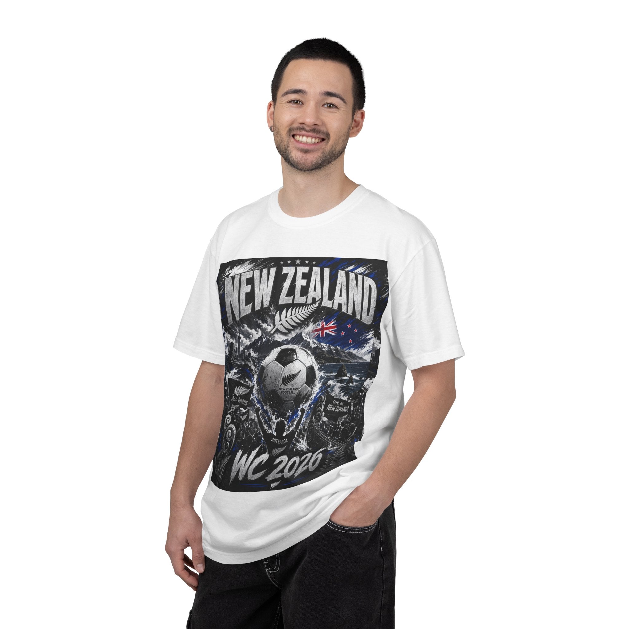 New Zealand WC 2026 Soccer T-Shirt — North America Hosts (Los Angeles • Vancouver)