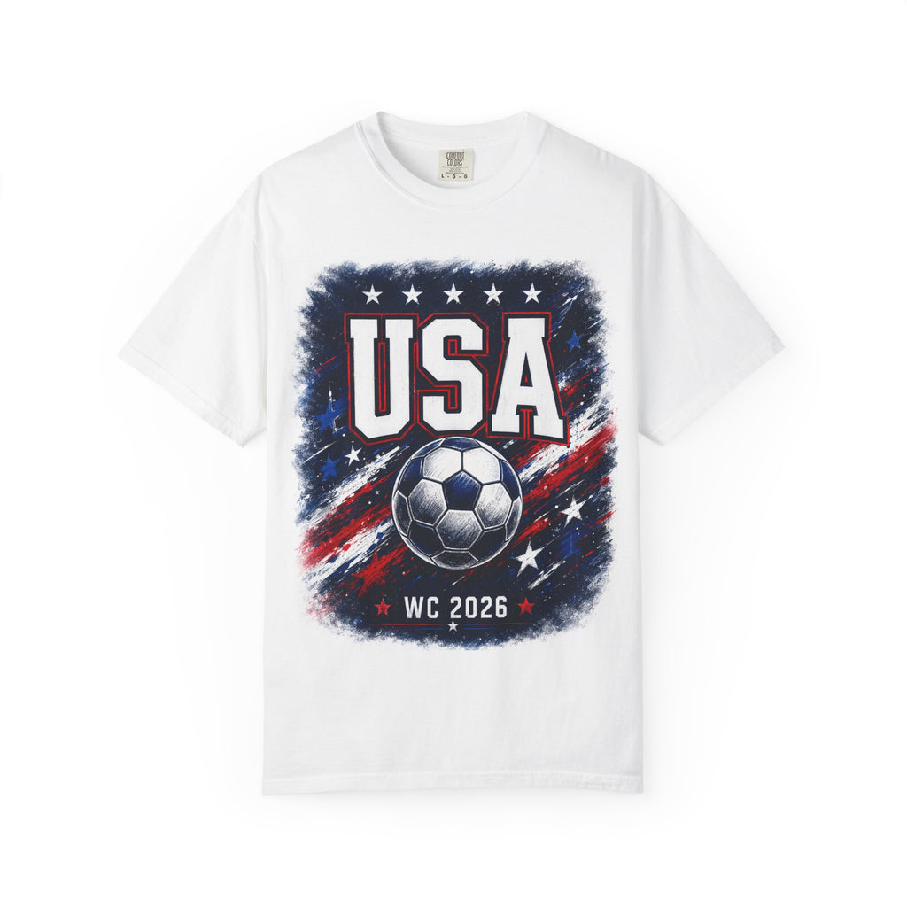 USA Soccer T-Shirt — WC 2026 Fan Tee (Los Angeles • Seattle)