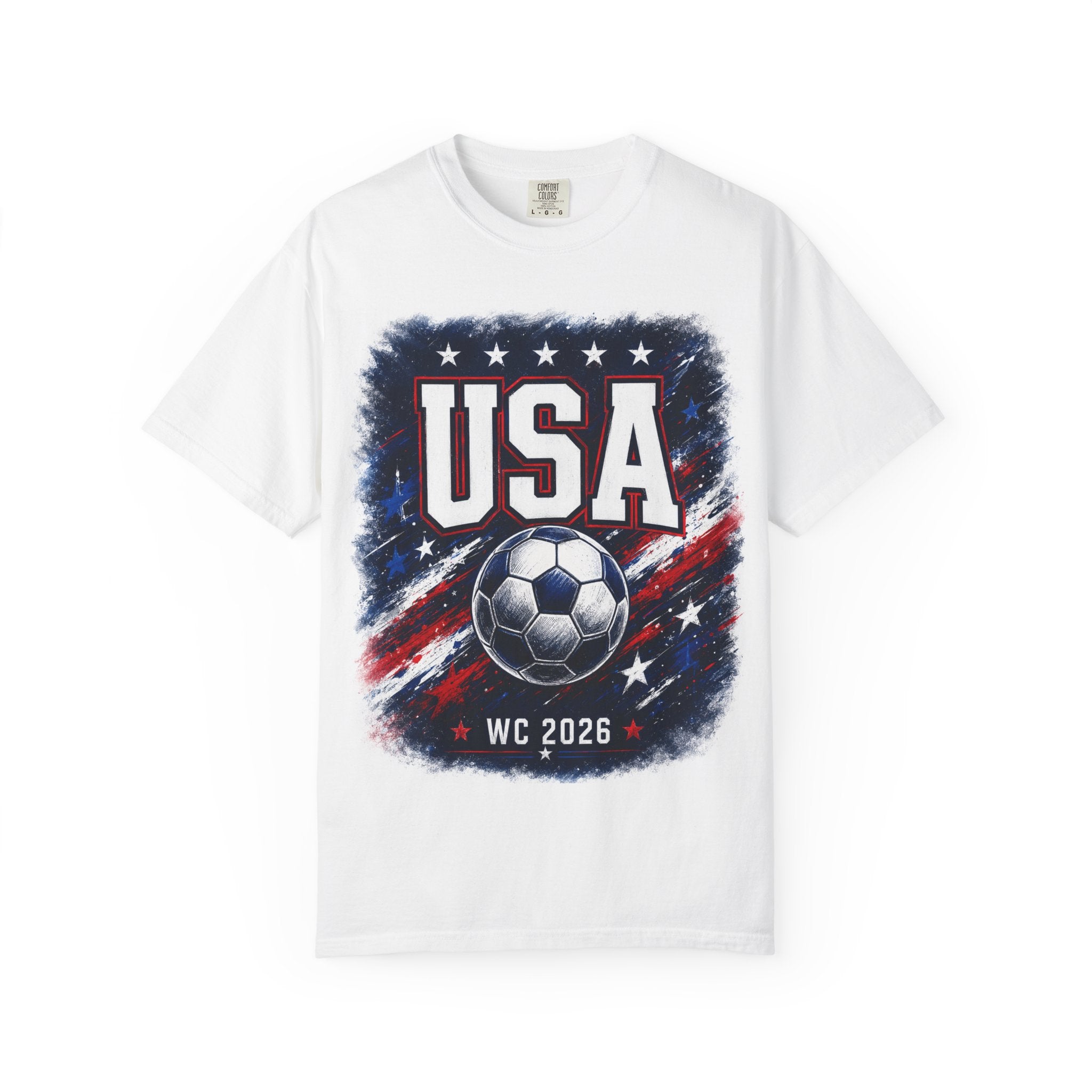 USA Soccer T-Shirt — WC 2026 Fan Tee (Los Angeles • Seattle)