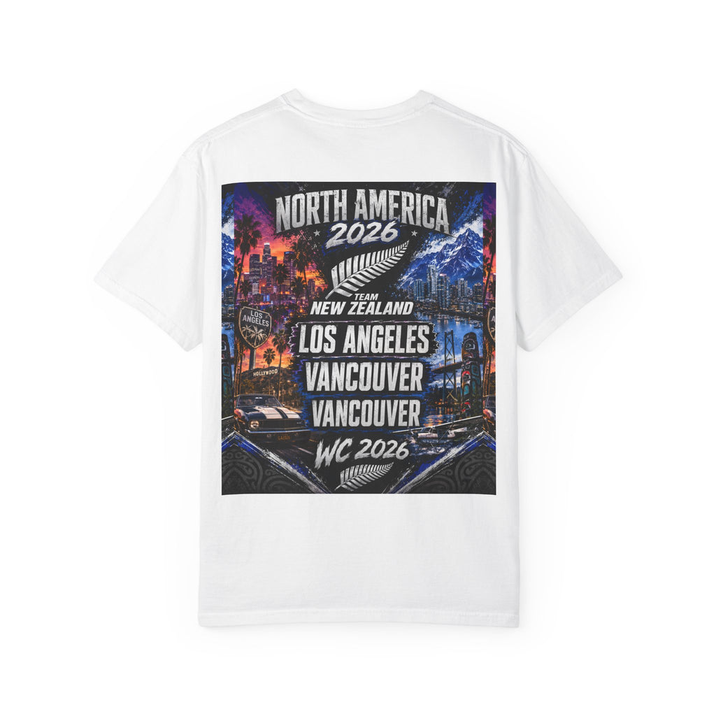 New Zealand WC 2026 Soccer T-Shirt — North America Hosts (Los Angeles • Vancouver)