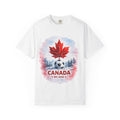 Canada Soccer World Cup 2026 T-Shirt — Toronto Vancouver Edmonton City Skyline