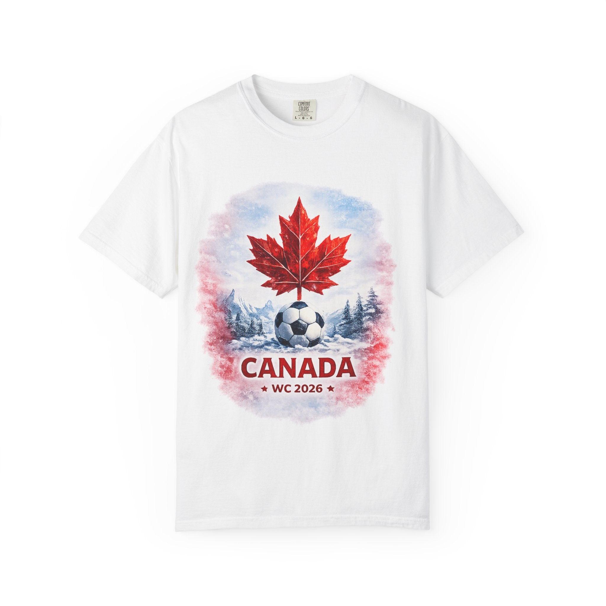 Canada Soccer World Cup 2026 T-Shirt — Toronto Vancouver Edmonton City Skyline
