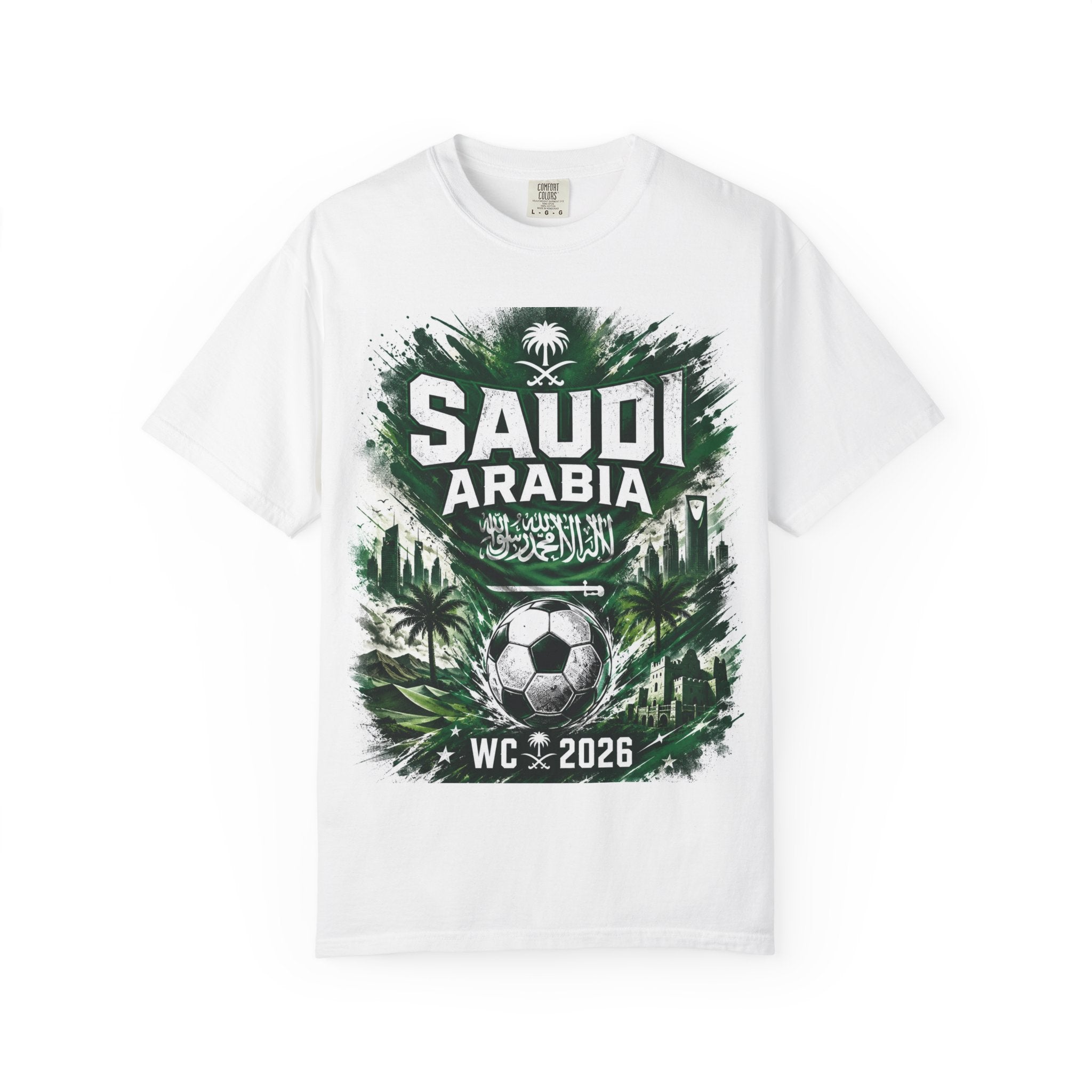 Saudi Arabia World Cup 2026 Soccer T-Shirt — Miami Atlanta Houston Tour Tee