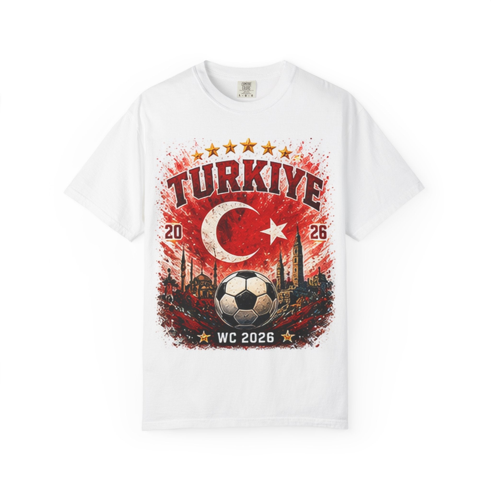 Türkiye WC 2026 Soccer T-Shirt — World Cup Fan Tee (Vancouver, San Francisco, Los Angeles)