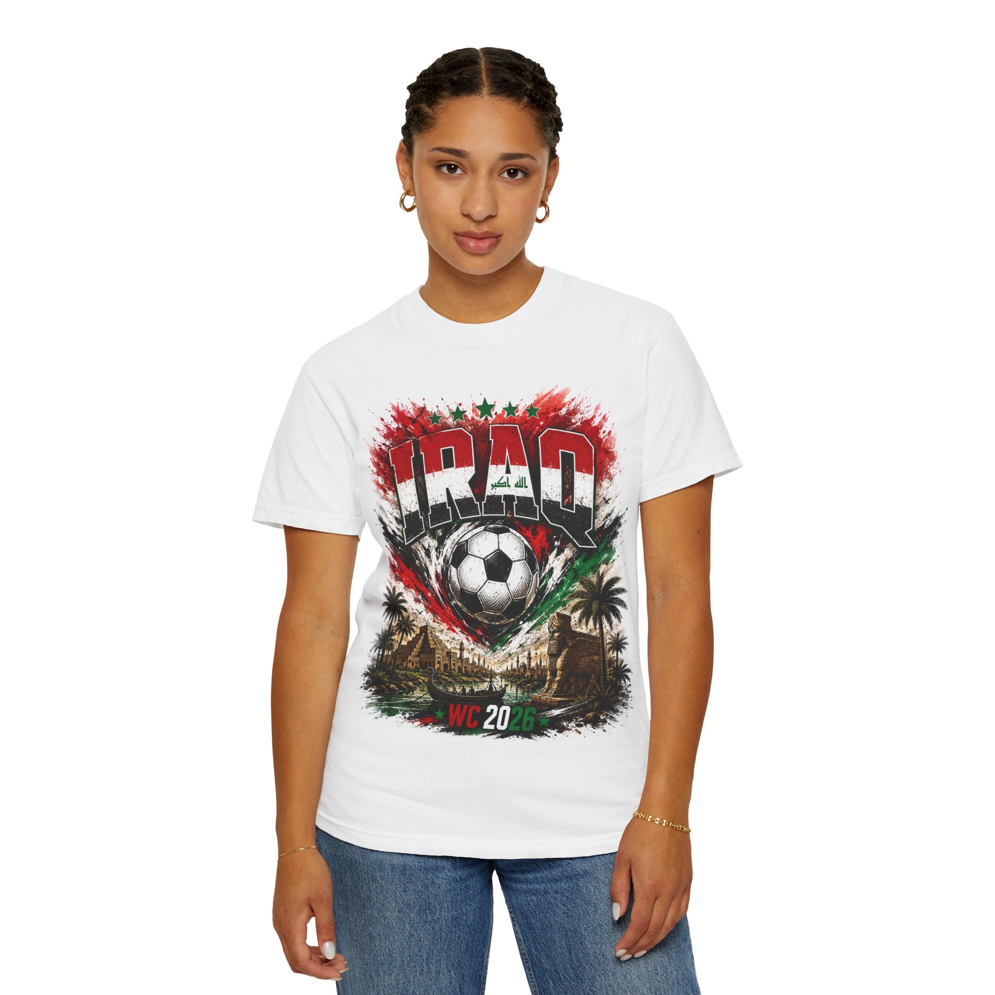 Iraq Soccer T‑Shirt – World Cup 2026 Fan Tee (Boston, Philadelphia, Toronto)