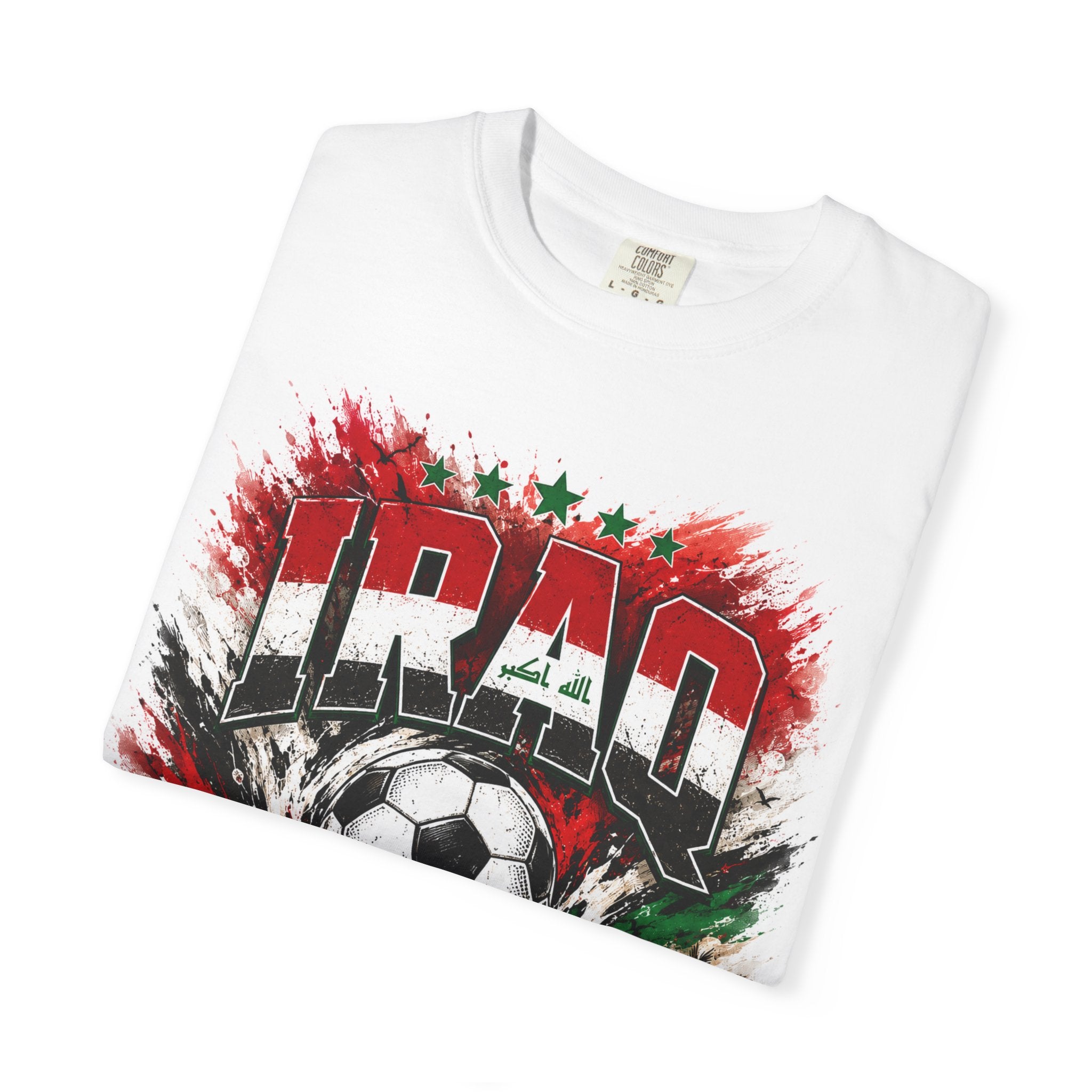 Iraq Soccer T‑Shirt – World Cup 2026 Fan Tee (Boston, Philadelphia, Toronto)