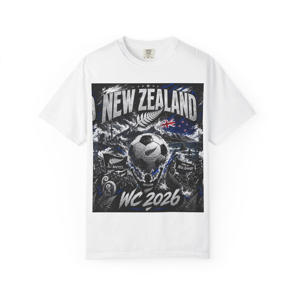 New Zealand WC 2026 Soccer T-Shirt — North America Hosts (Los Angeles • Vancouver)