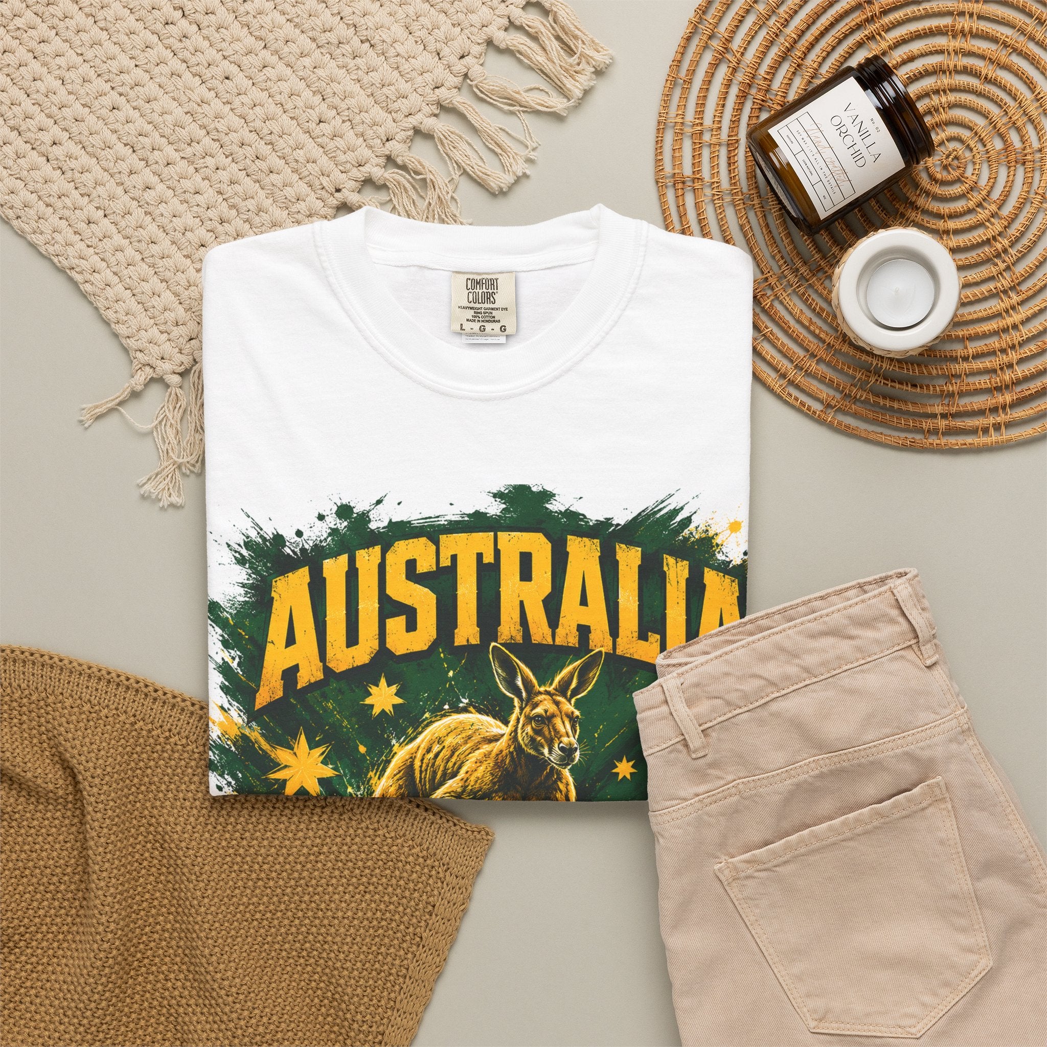 Australia WC 2026 Soccer T-Shirt — Kangaroo & Cities World Cup Tee