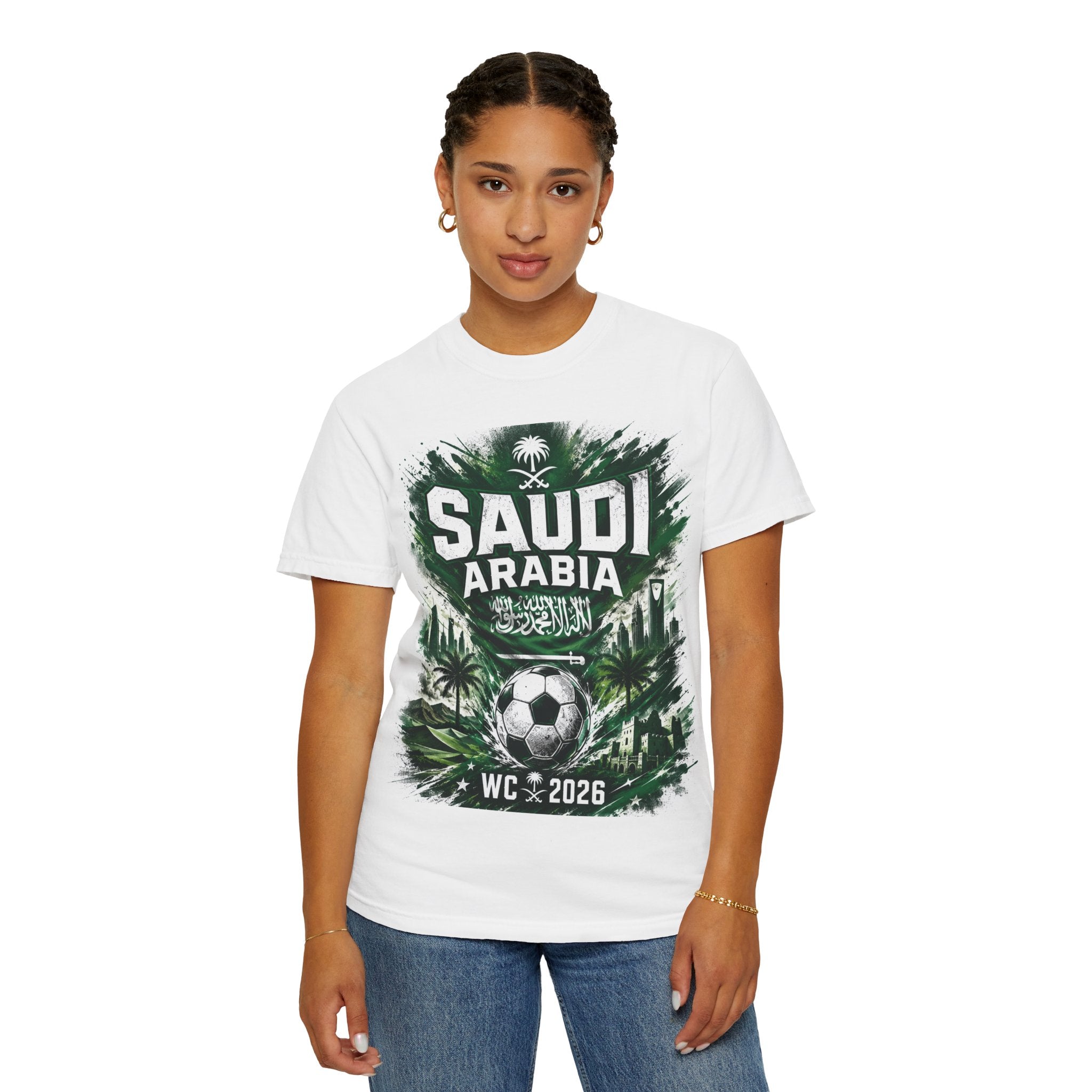 Saudi Arabia World Cup 2026 Soccer T-Shirt — Miami Atlanta Houston Tour Tee