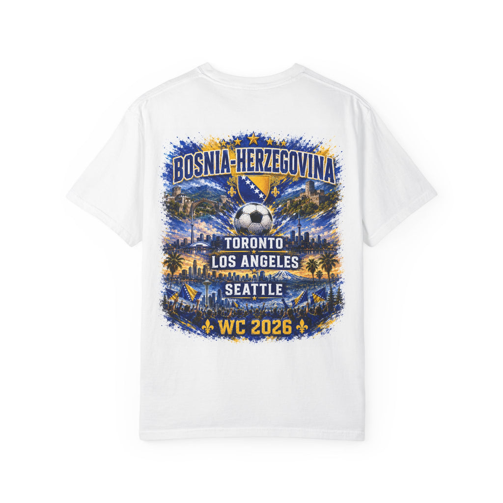 Bosnia-Herzegovina WC 2026 Soccer T-Shirt — Toronto Los Angeles Seattle Fan Tee