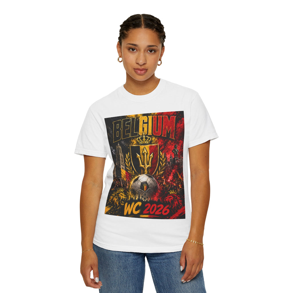 Belgium WC 2026 Soccer T-Shirt — Team Belgium North America Tour (Seattle • Los Angeles • Vancouver)