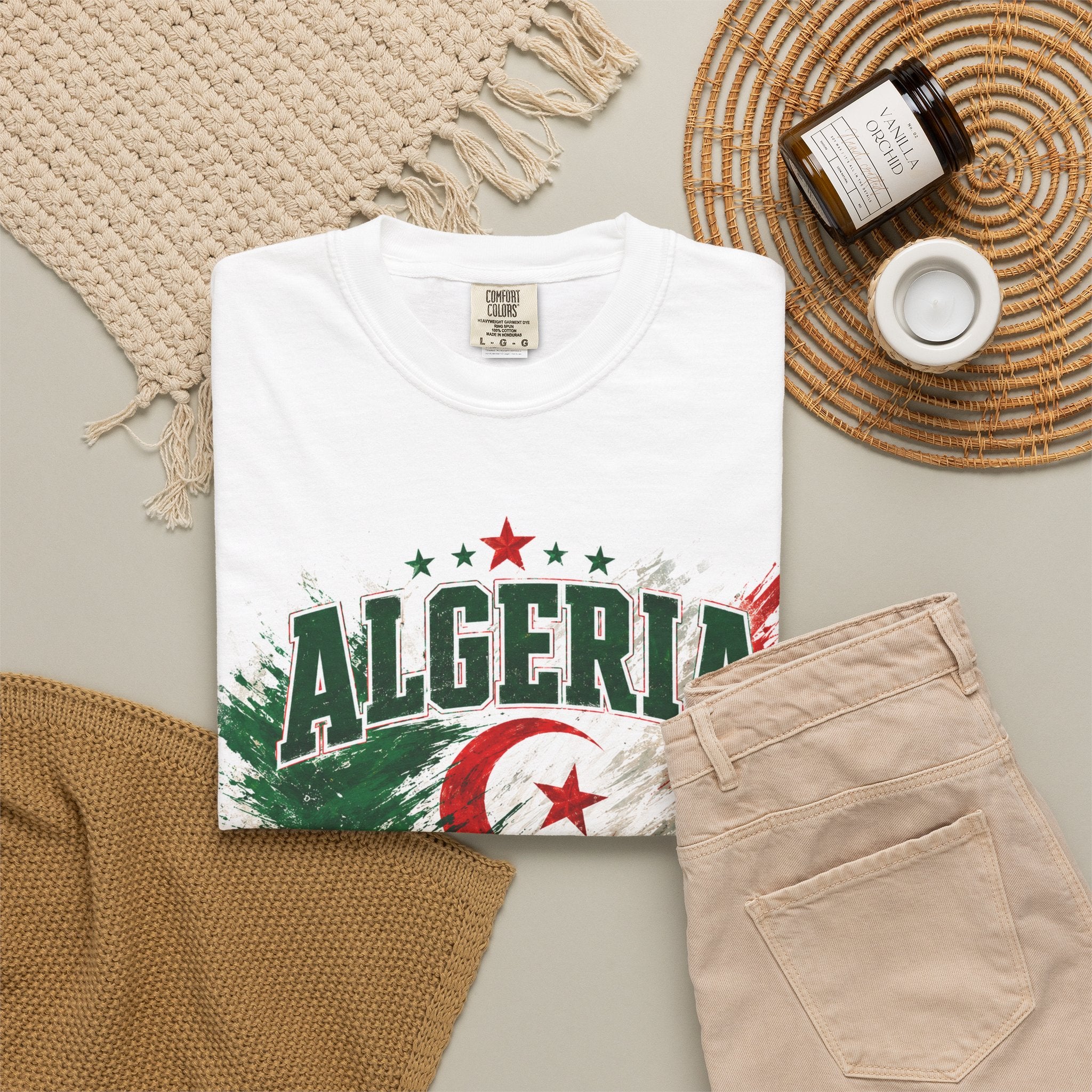 Algeria Soccer T-Shirt – WC 2026 Fan Tee with Flag, Football & City Landmarks