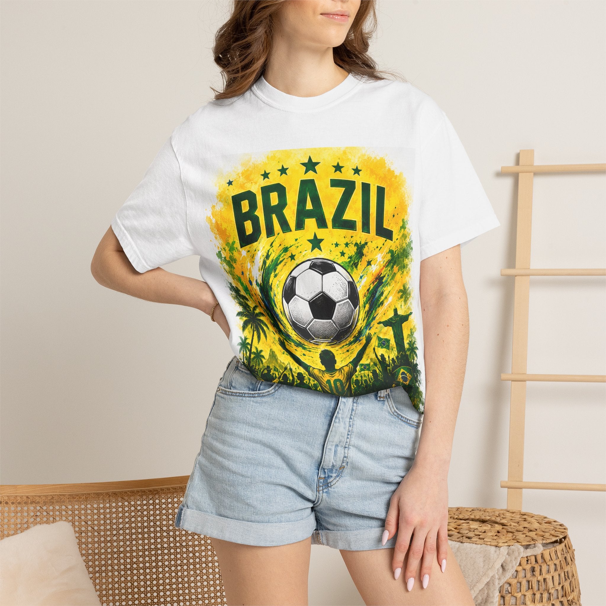 Brazil WC 2026 Soccer T-Shirt – World Cup Fan Tee with City Graphics (New York • Philadelphia • Miami)