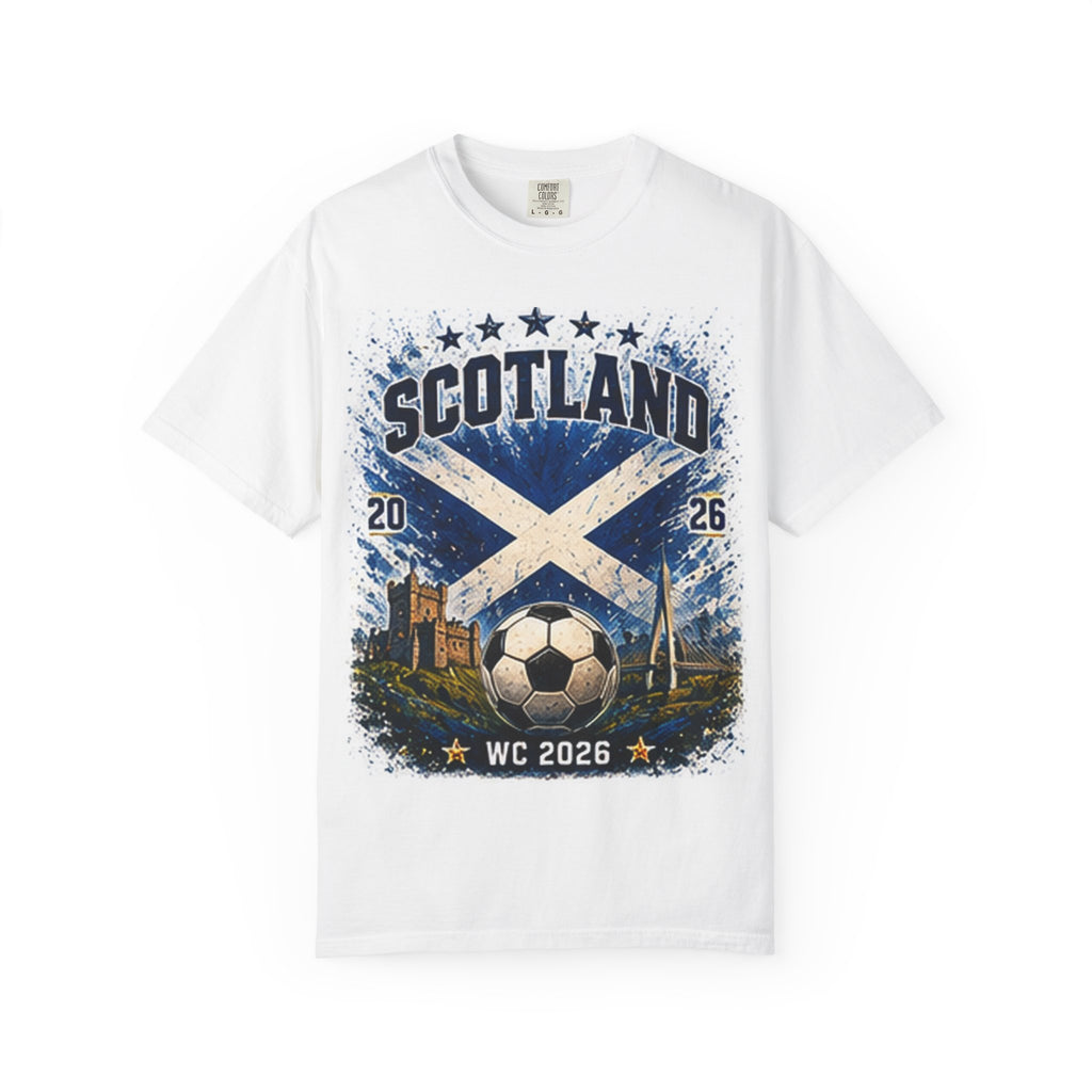 Scotland WC 2026 Soccer T‑Shirt — Scotland Football Fan Tee (Boston & Vancouver)
