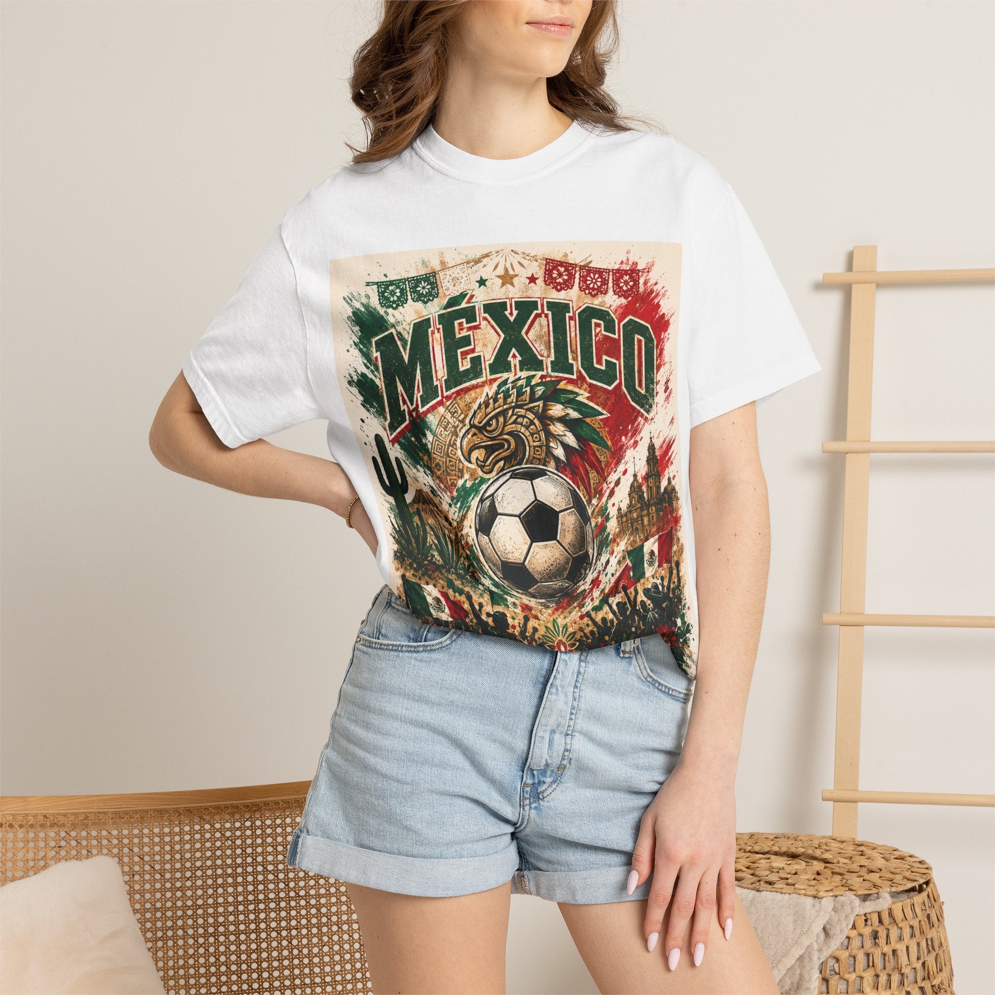 Mexico WC 2026 Soccer T-Shirt — Mexico City Guadalajara Monterrey Vintage Football Tee