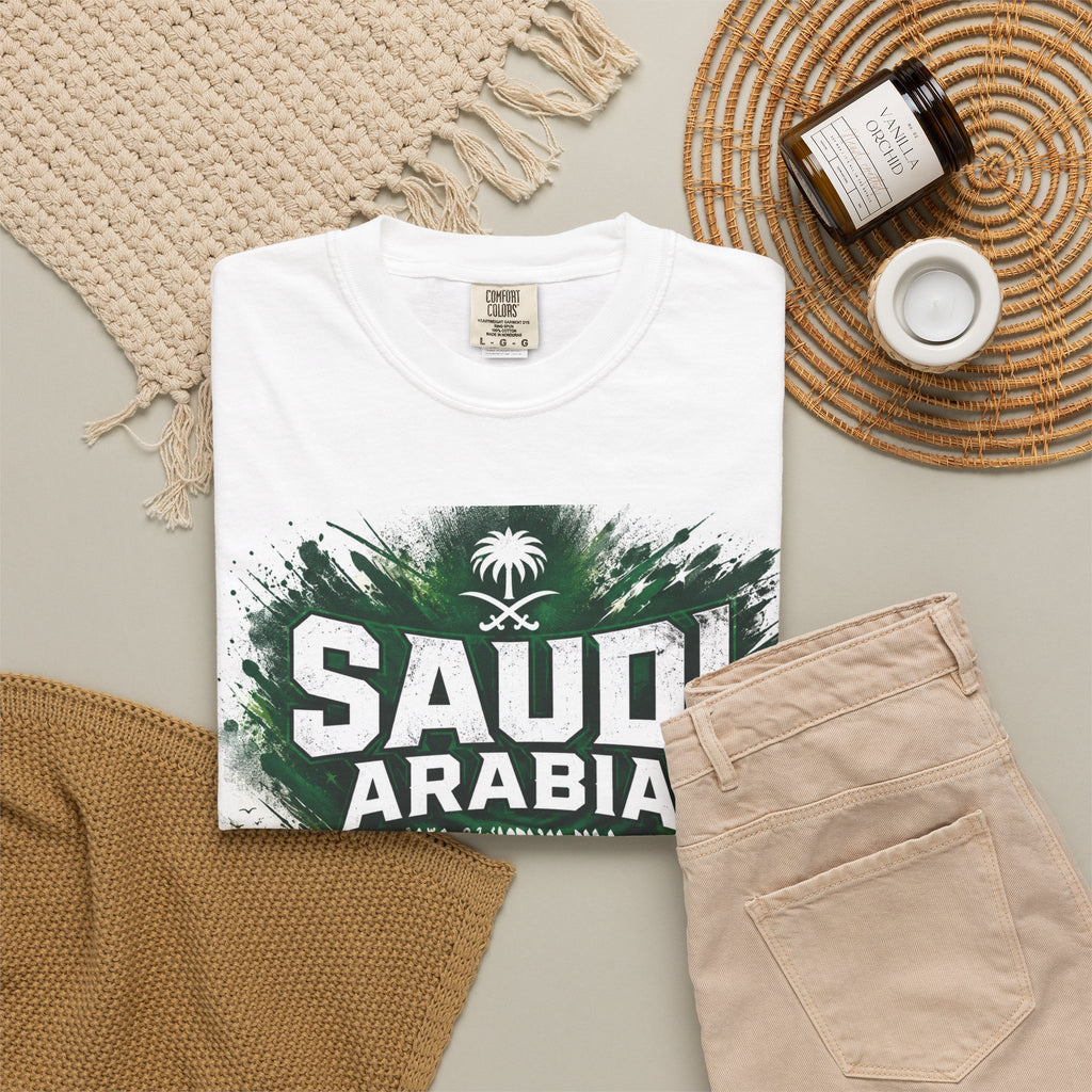 Saudi Arabia World Cup 2026 Soccer T-Shirt — Miami Atlanta Houston Tour Tee
