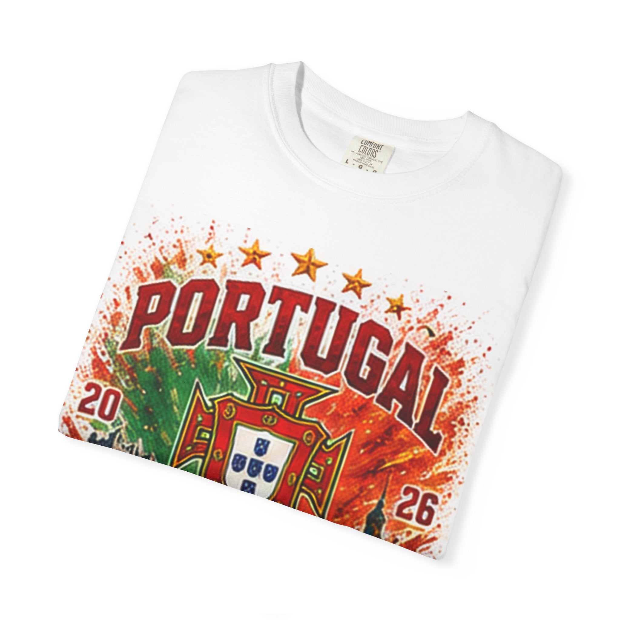 Portugal WC 2026 Soccer T-Shirt — Vintage Crest & Football Design