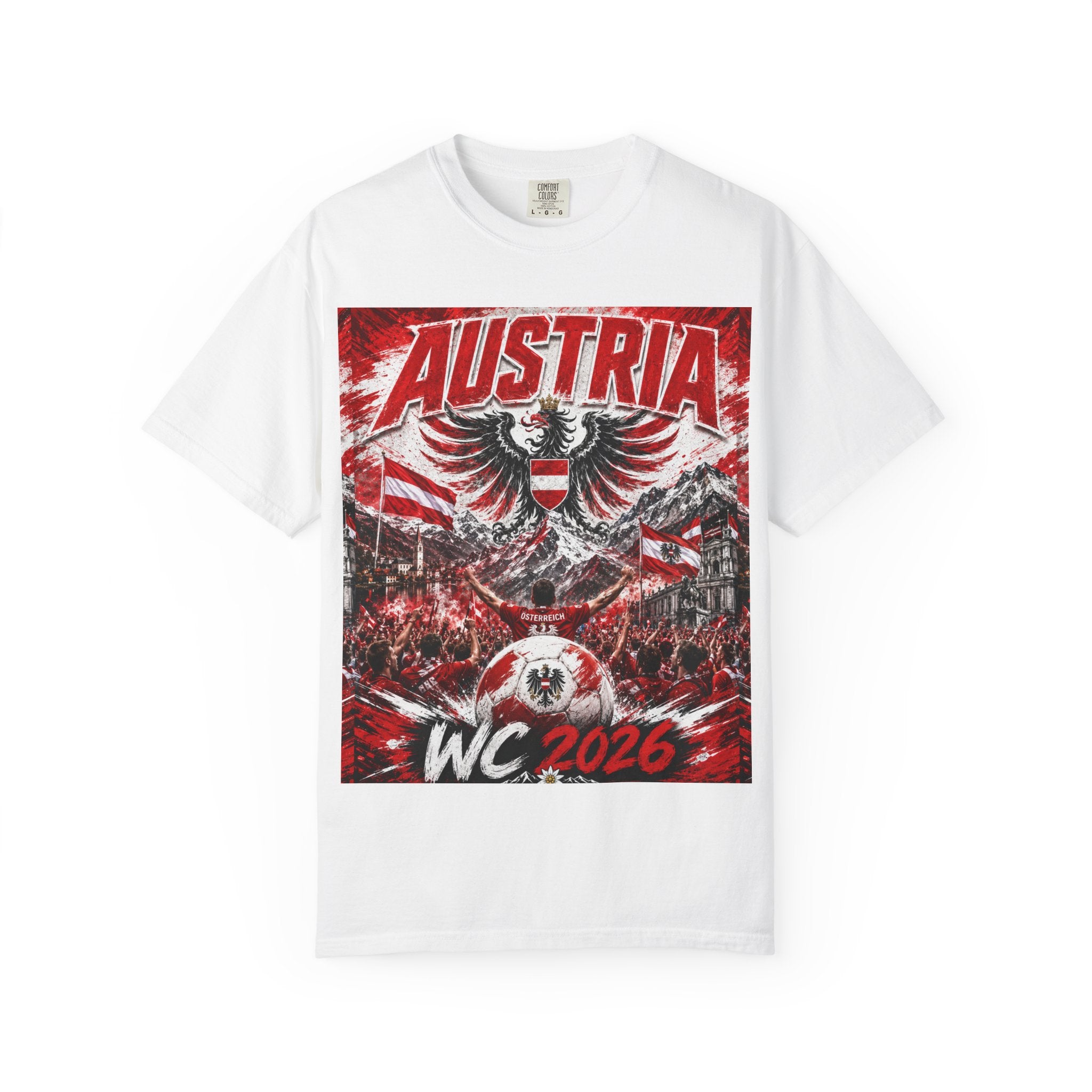 Austria WC 2026 T-Shirt — North America Tour Soccer Fan Tee