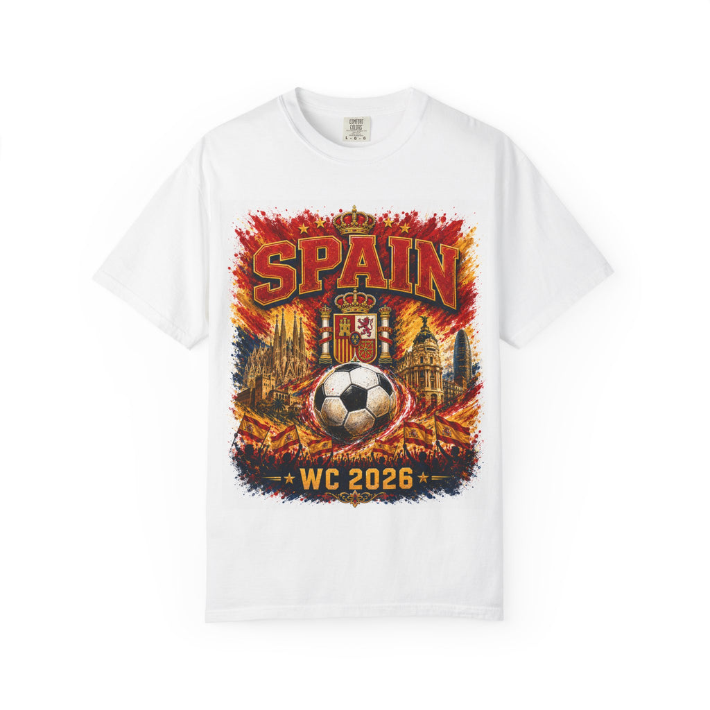Spain Soccer T‑Shirt — WC 2026 Fan Tee (Spain, Atlanta & Miami)