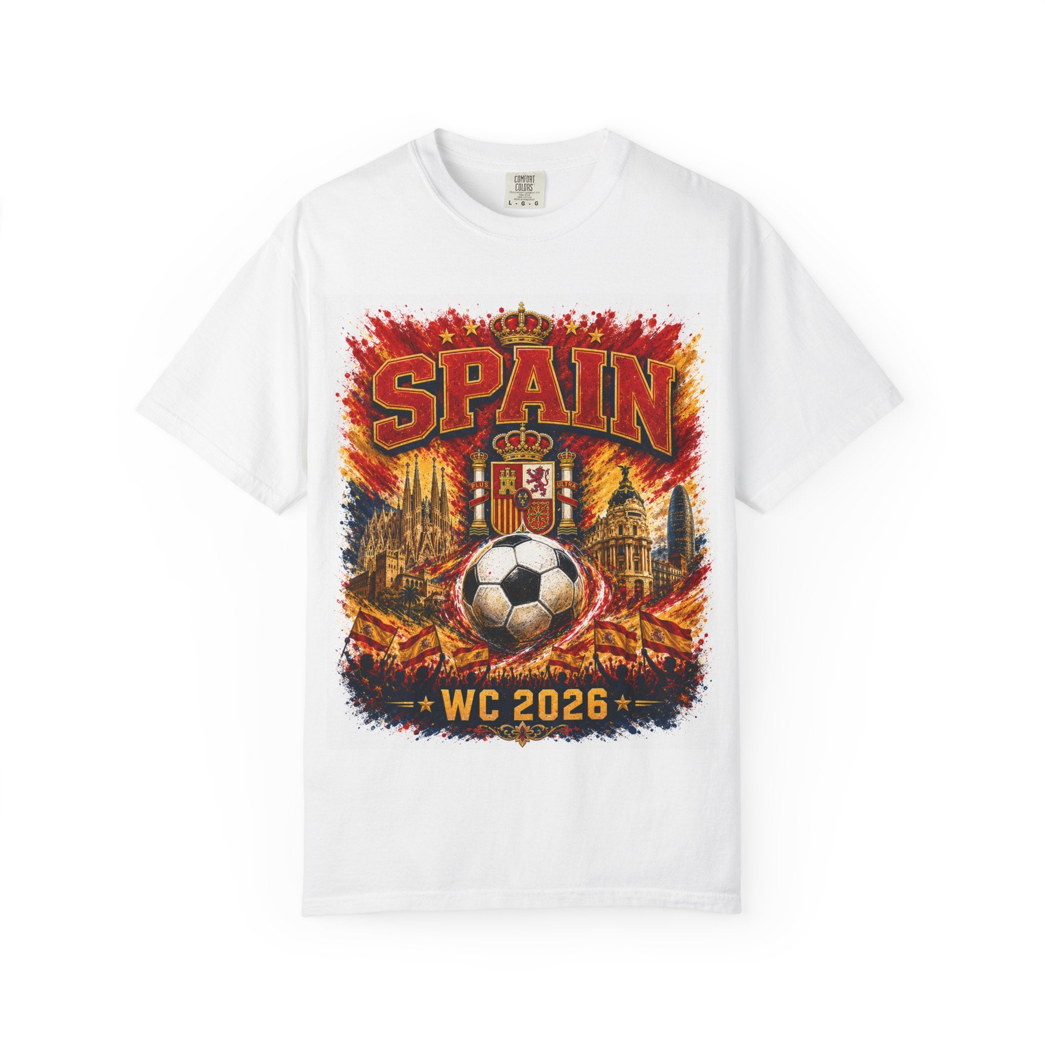 Spain Soccer T‑Shirt — WC 2026 Fan Tee (Spain, Atlanta & Miami)