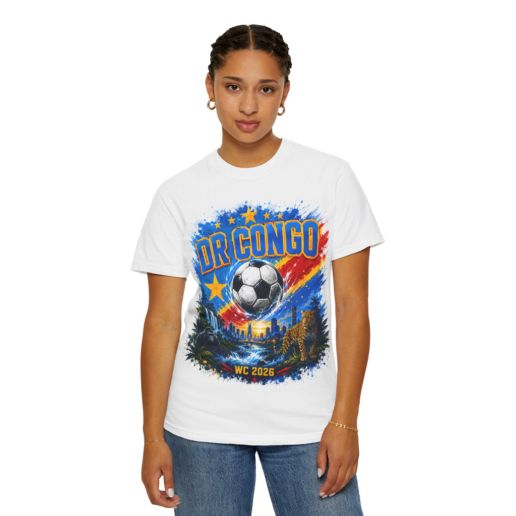DR Congo World Cup 2026 Soccer T-Shirt — Houston, Guadalajara, Atlanta Fan Tee