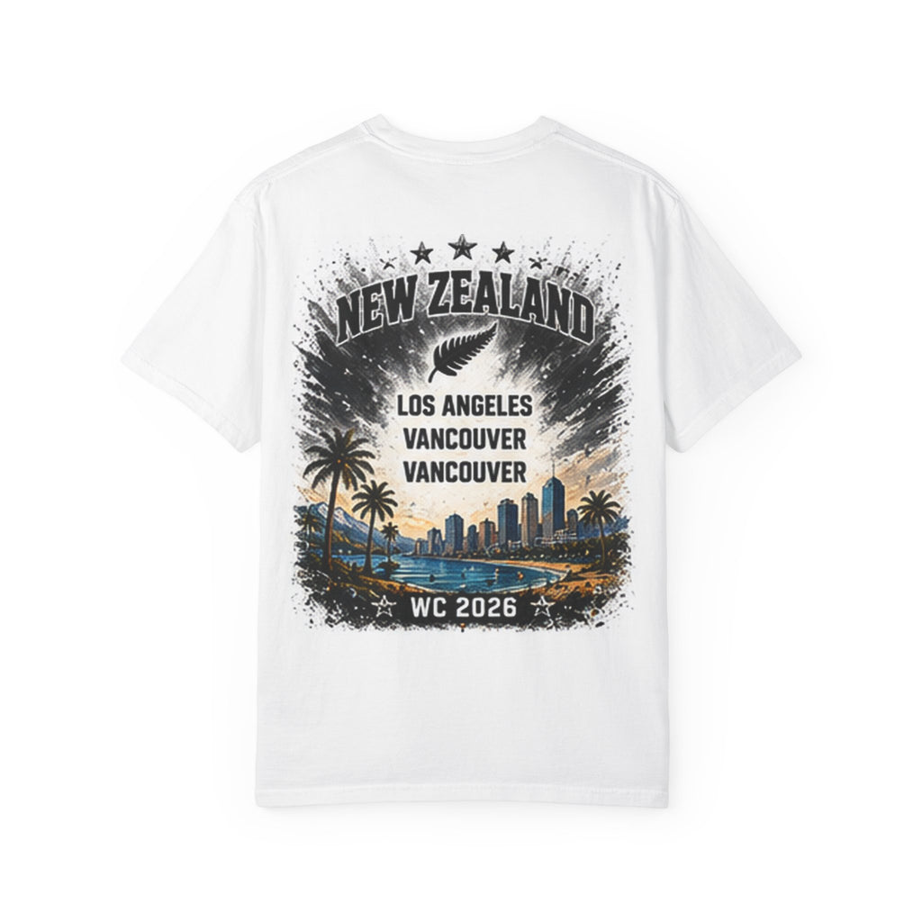 New Zealand WC 2026 Soccer T-Shirt — Fern & Stadium Graphic Tee