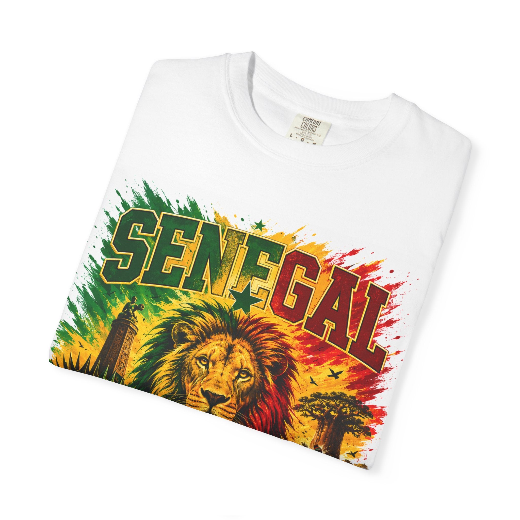 Senegal Lion Soccer T-Shirt — WC 2026 Fan Tee